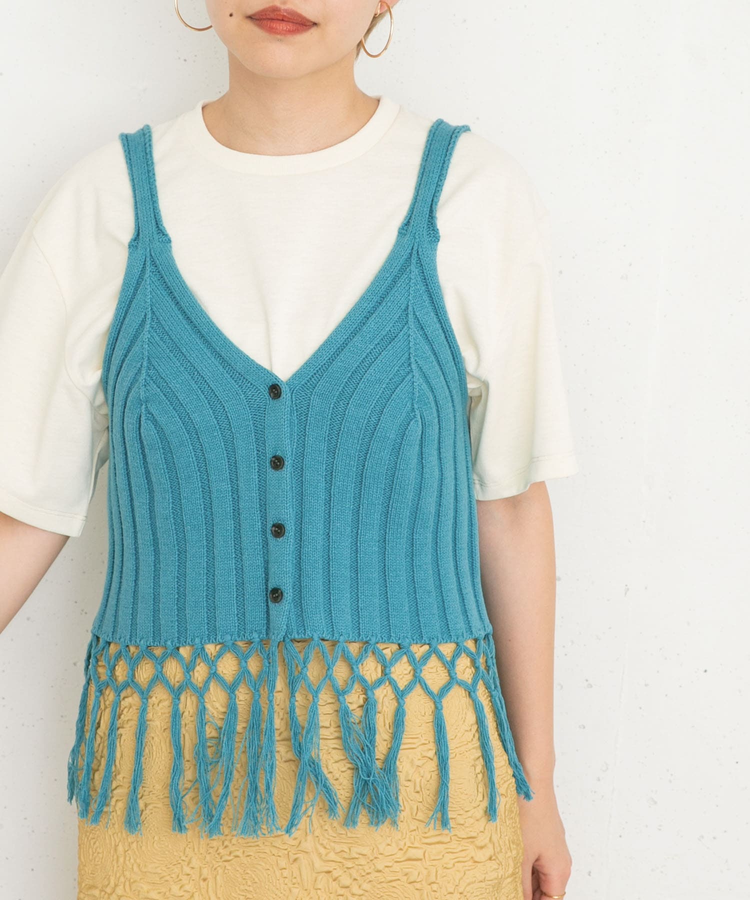 身長：157cm サイズ：one