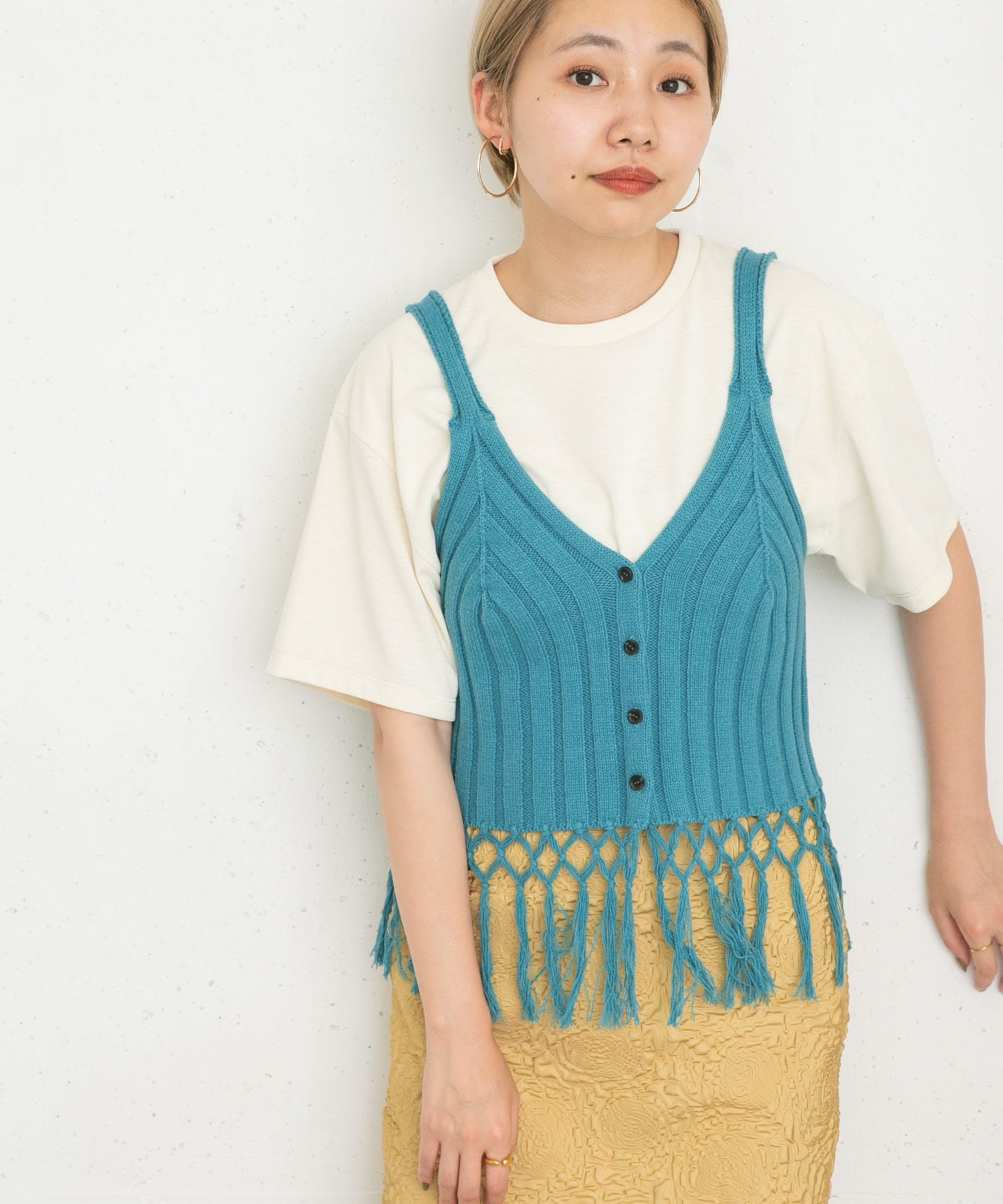 身長：157cm サイズ：one