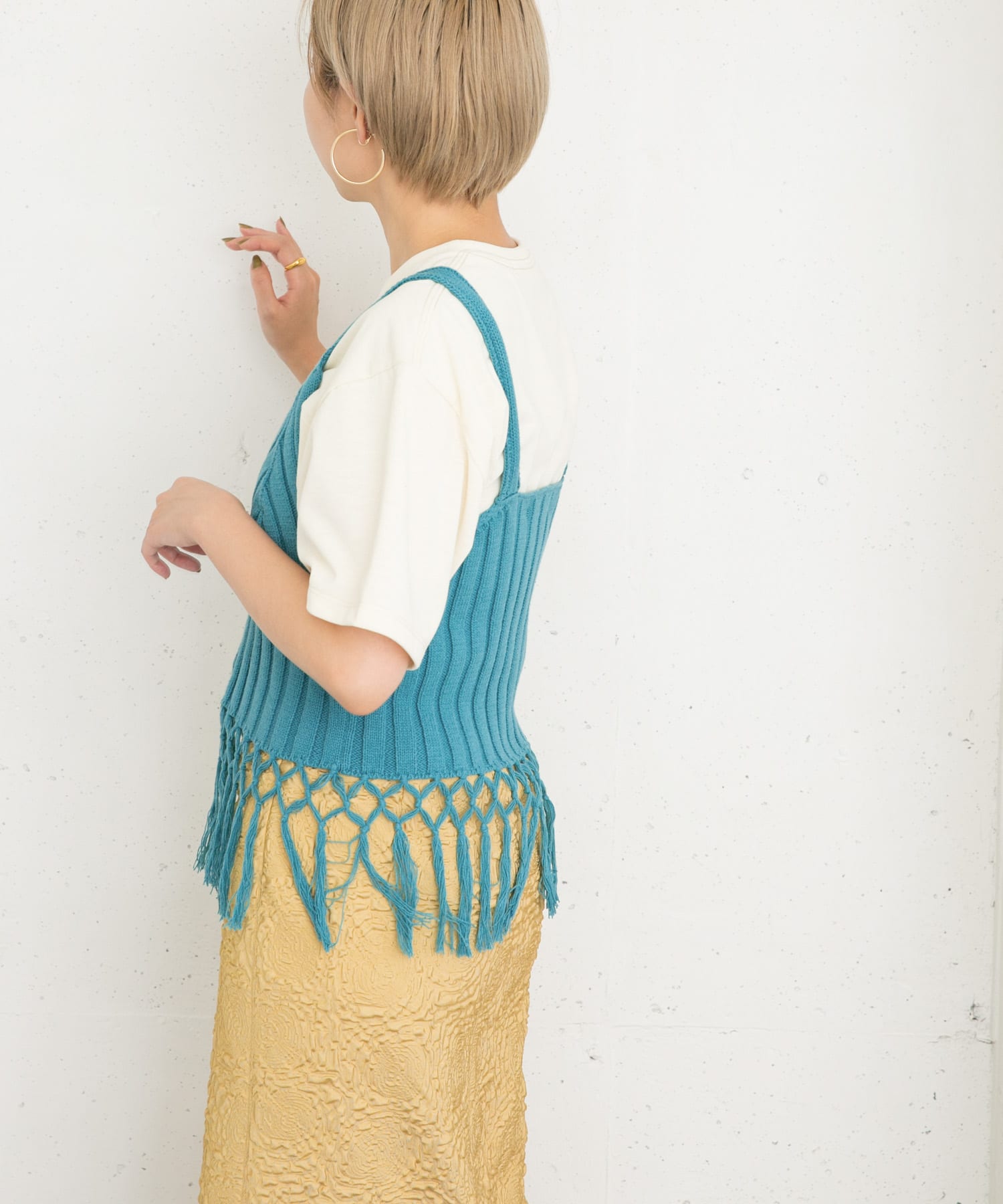 身長：157cm サイズ：one