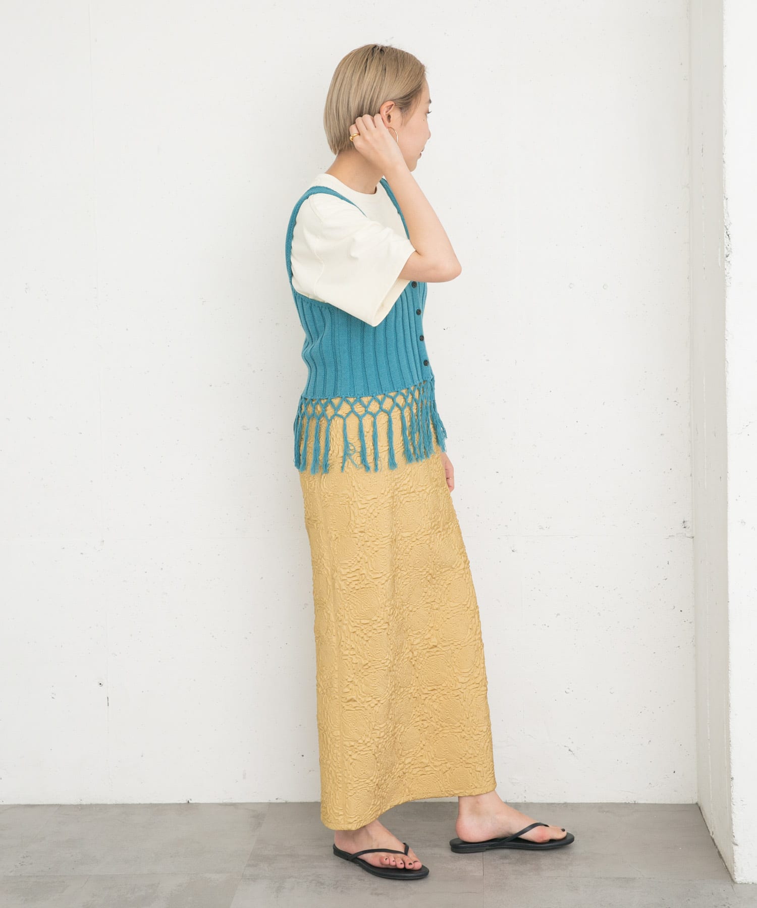 身長：157cm サイズ：one