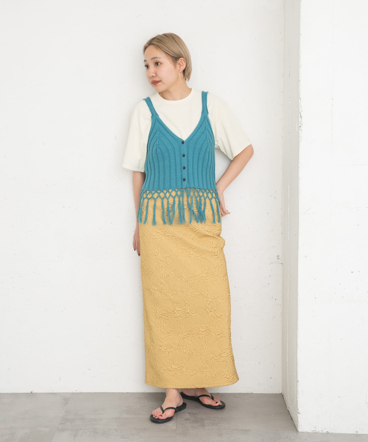 身長：157cm サイズ：one