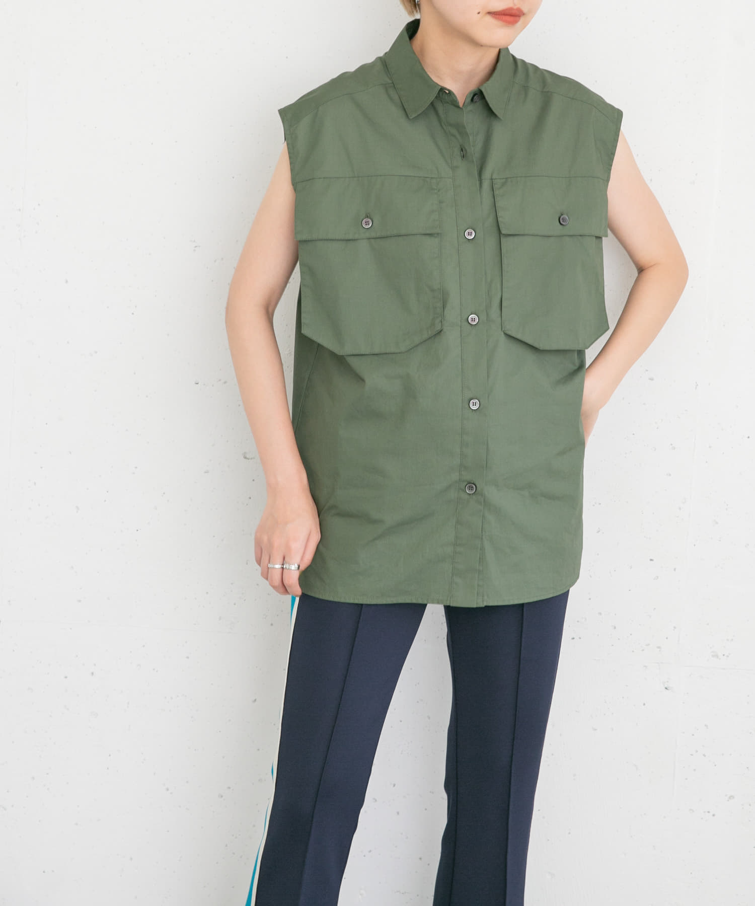 身長：157cm サイズ：one
