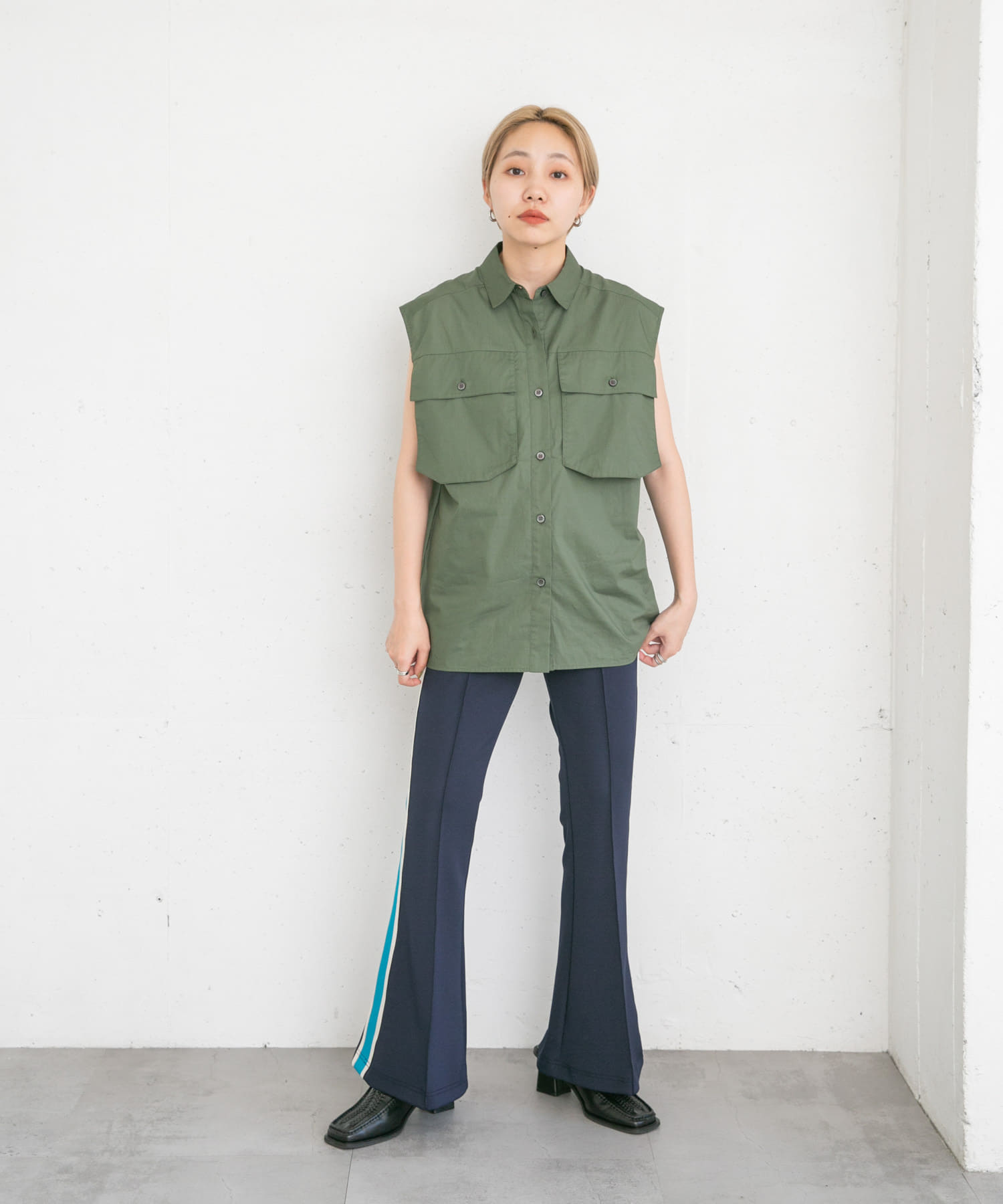 身長：157cm サイズ：one