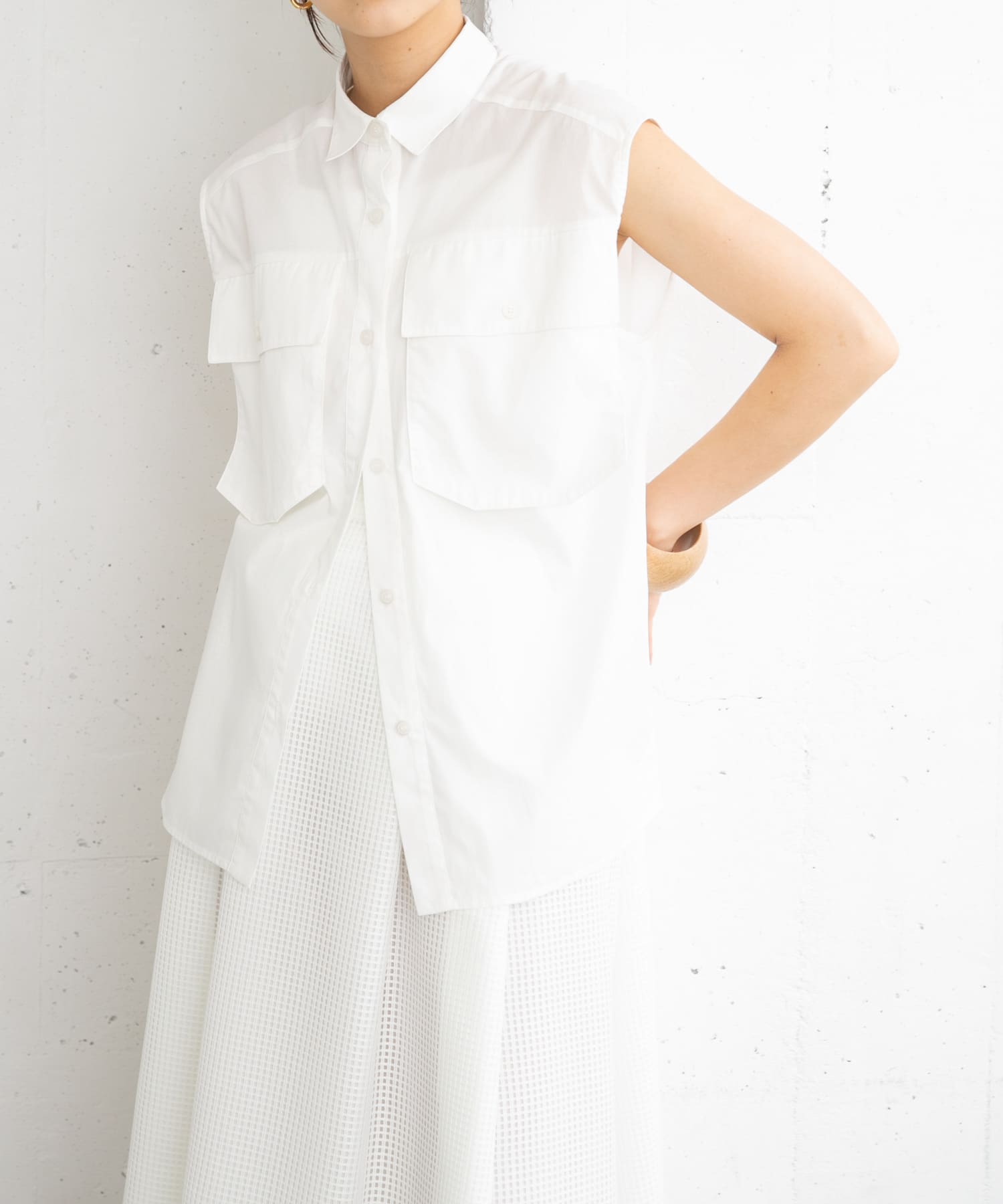 身長：165cm サイズ：one