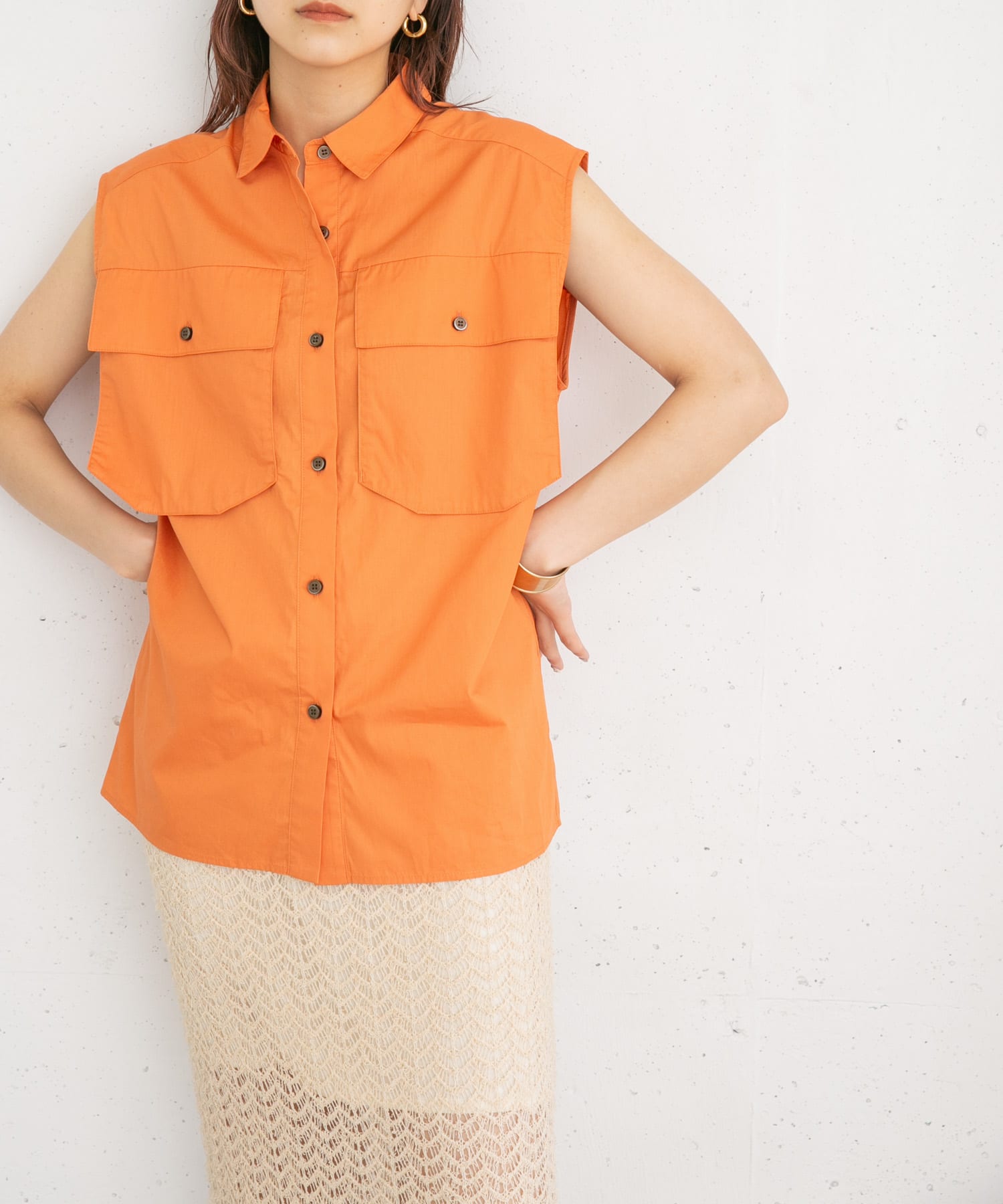 身長：165cm サイズ：one