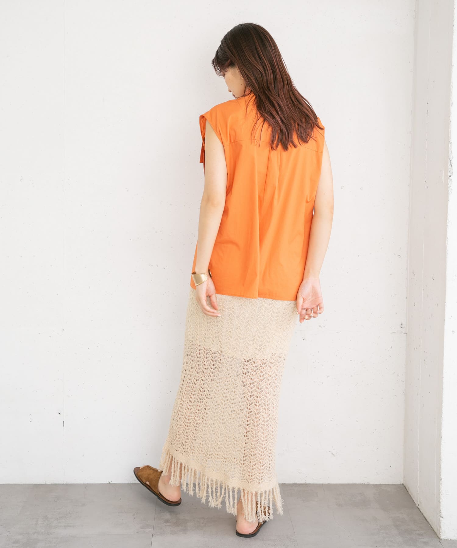 身長：165cm サイズ：one