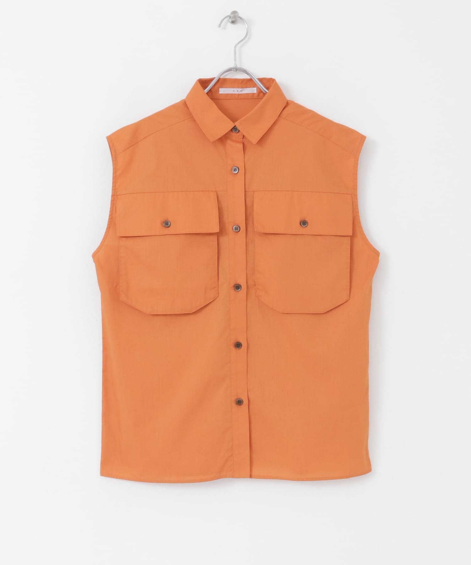 BIGポケットディティールブラウス ORANGE one