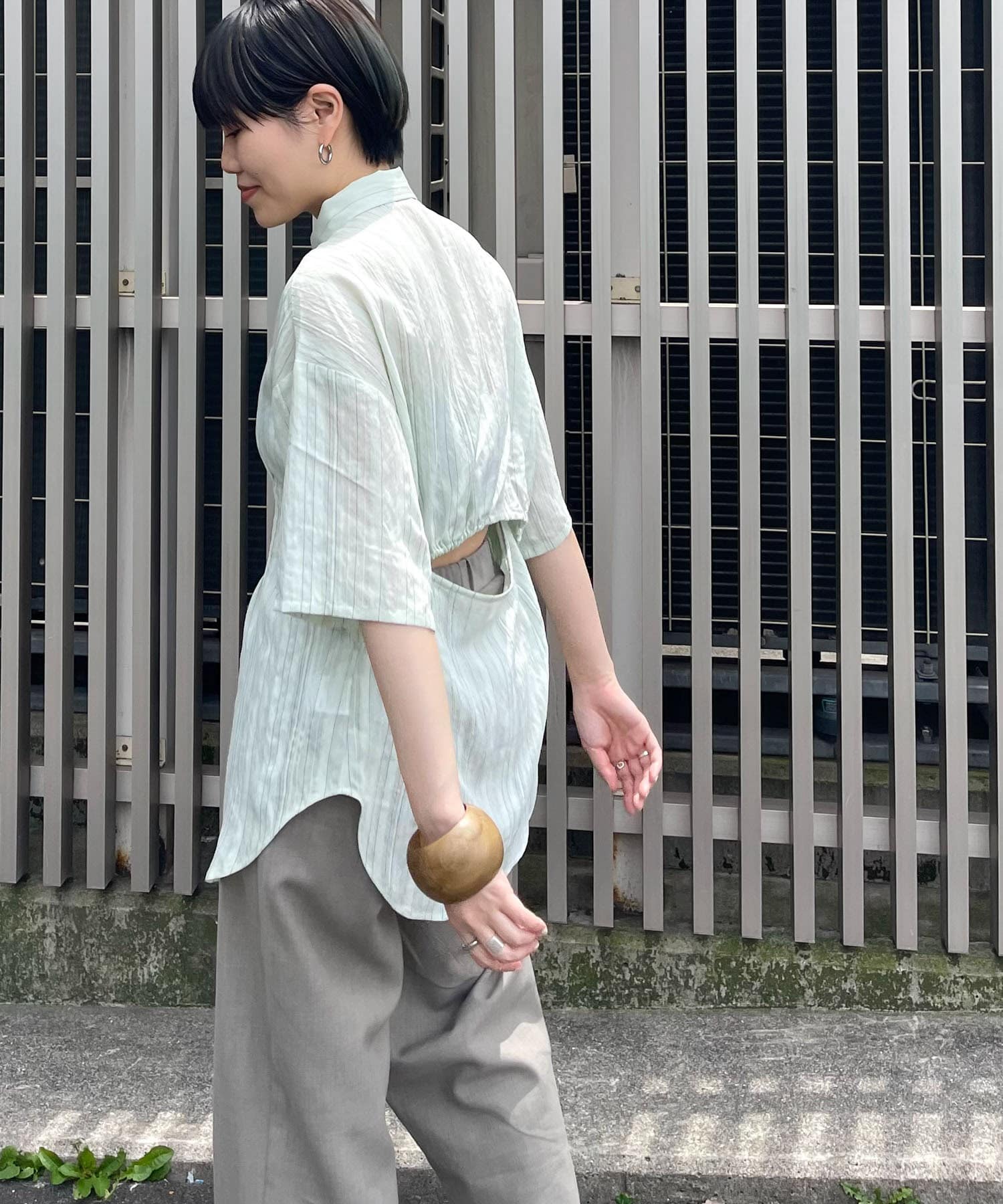 身長：159cm サイズ：one