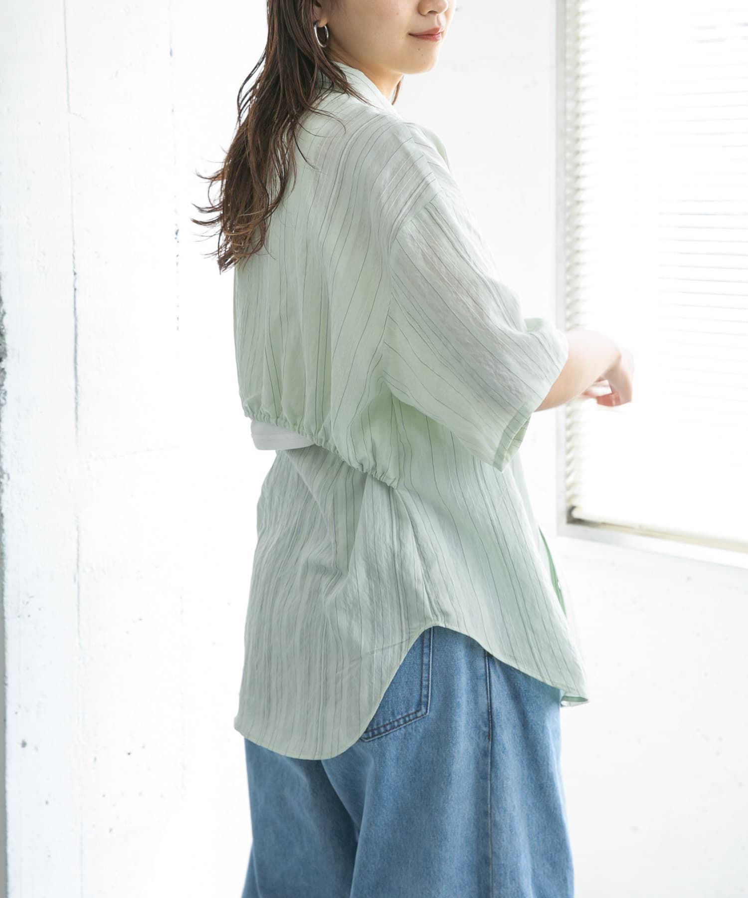 身長：165cm サイズ：one