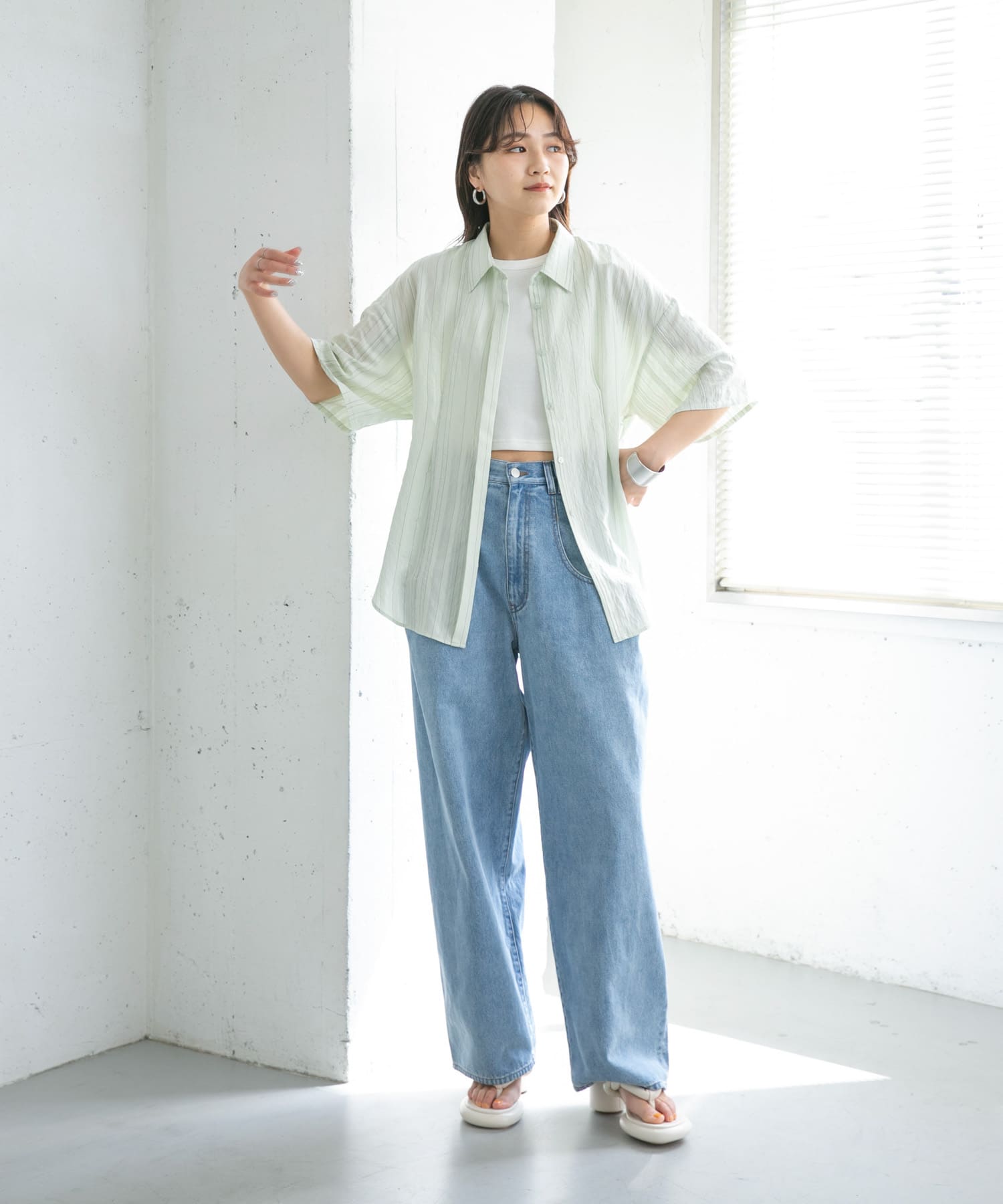 身長：165cm サイズ：one