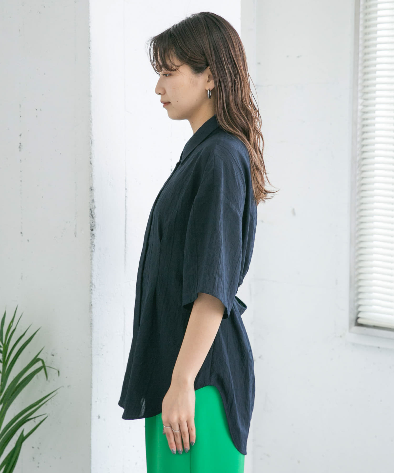 身長：165cm サイズ：one