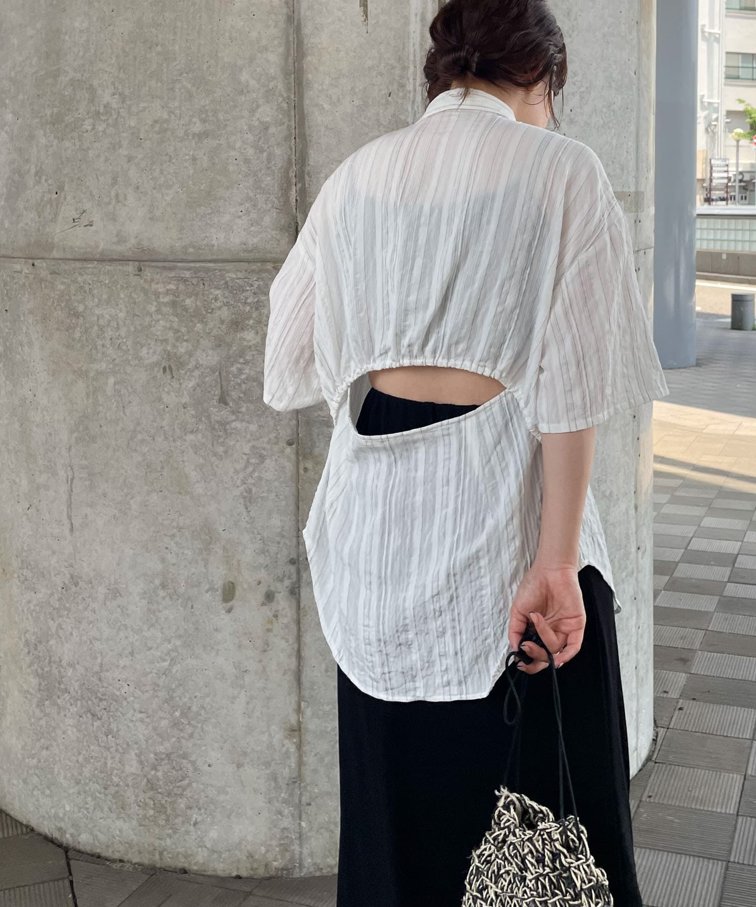 身長：159cm サイズ：one