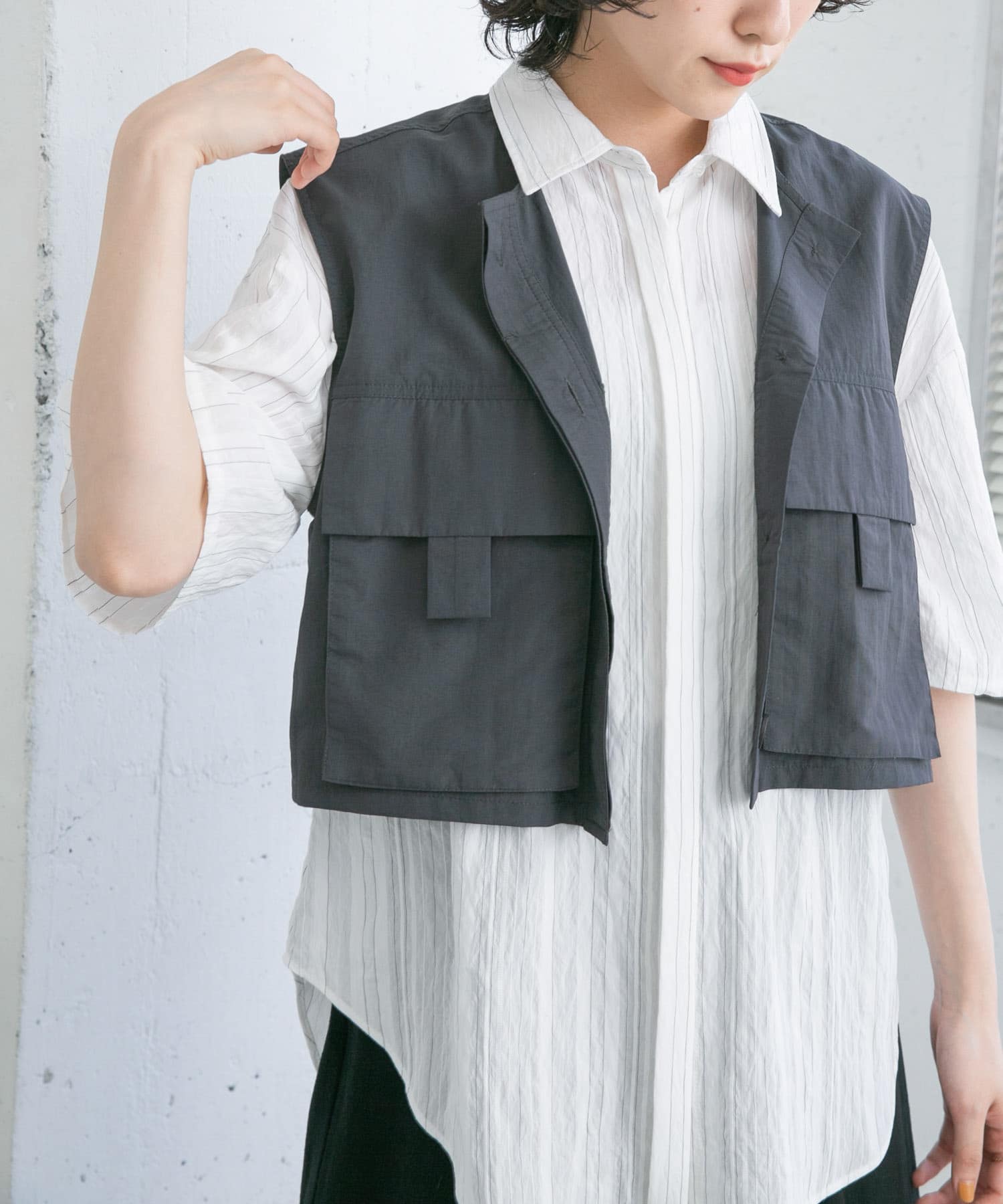 身長：160cm サイズ：one
