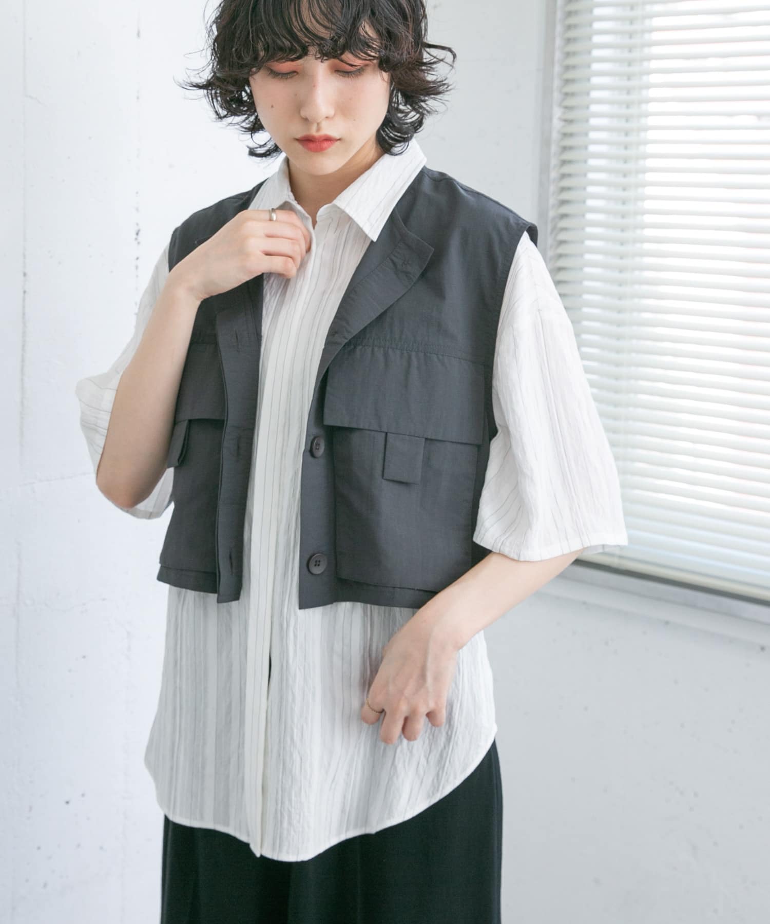 身長：160cm サイズ：one
