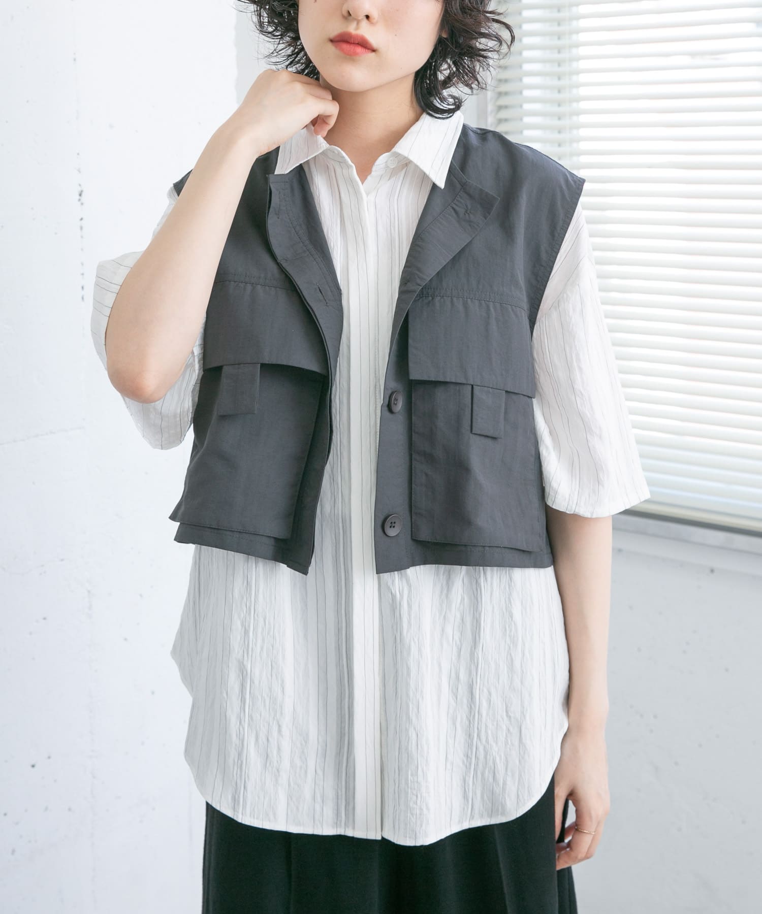身長：160cm サイズ：one