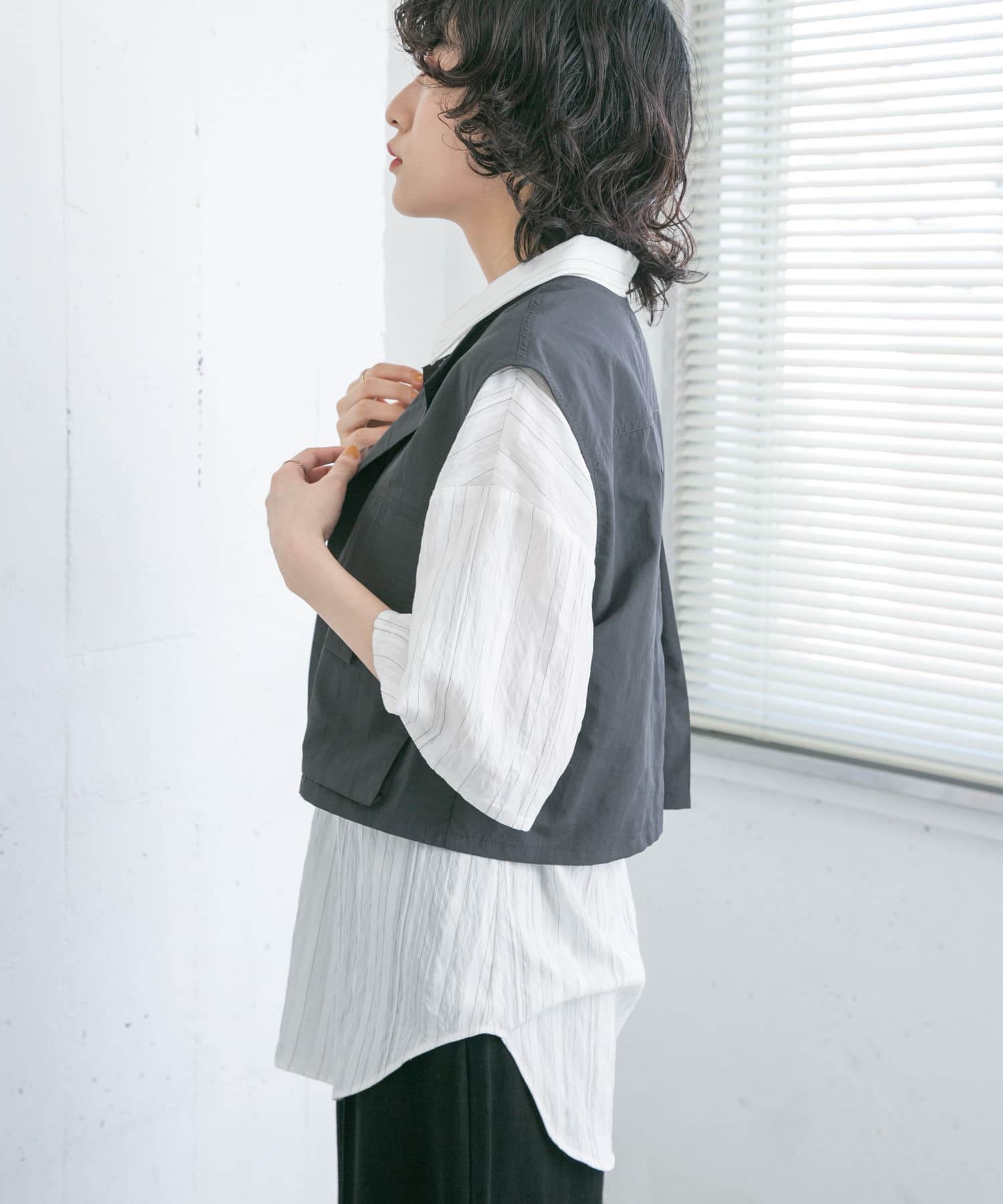 身長：160cm サイズ：one