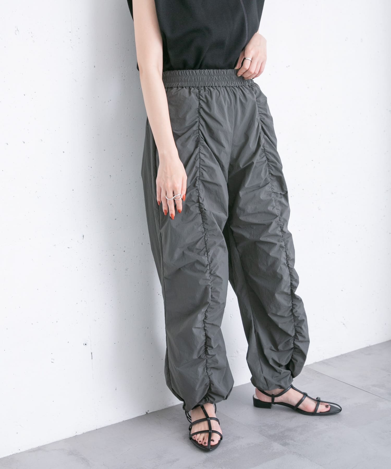身長：157cm サイズ：one