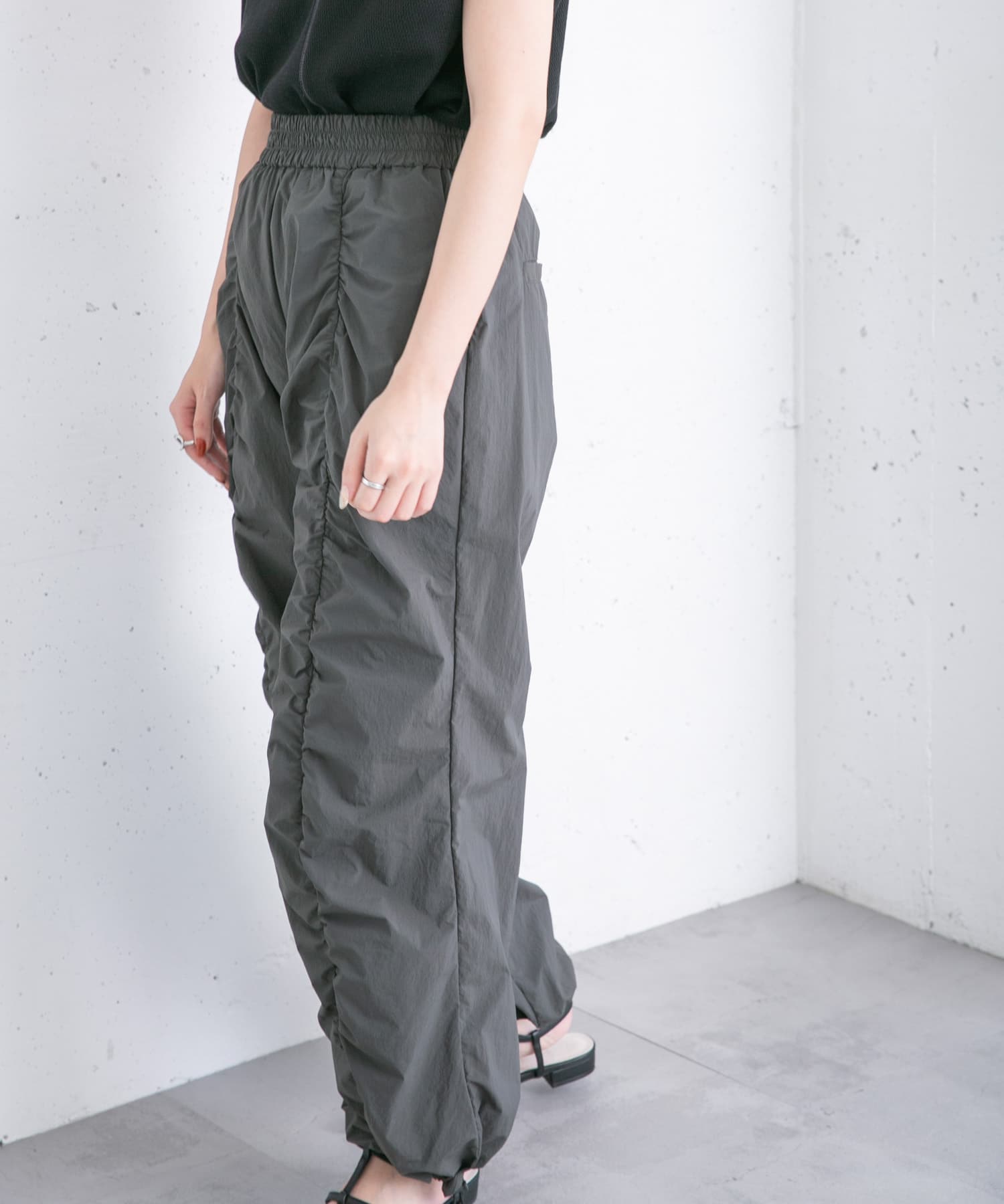 身長：157cm サイズ：one