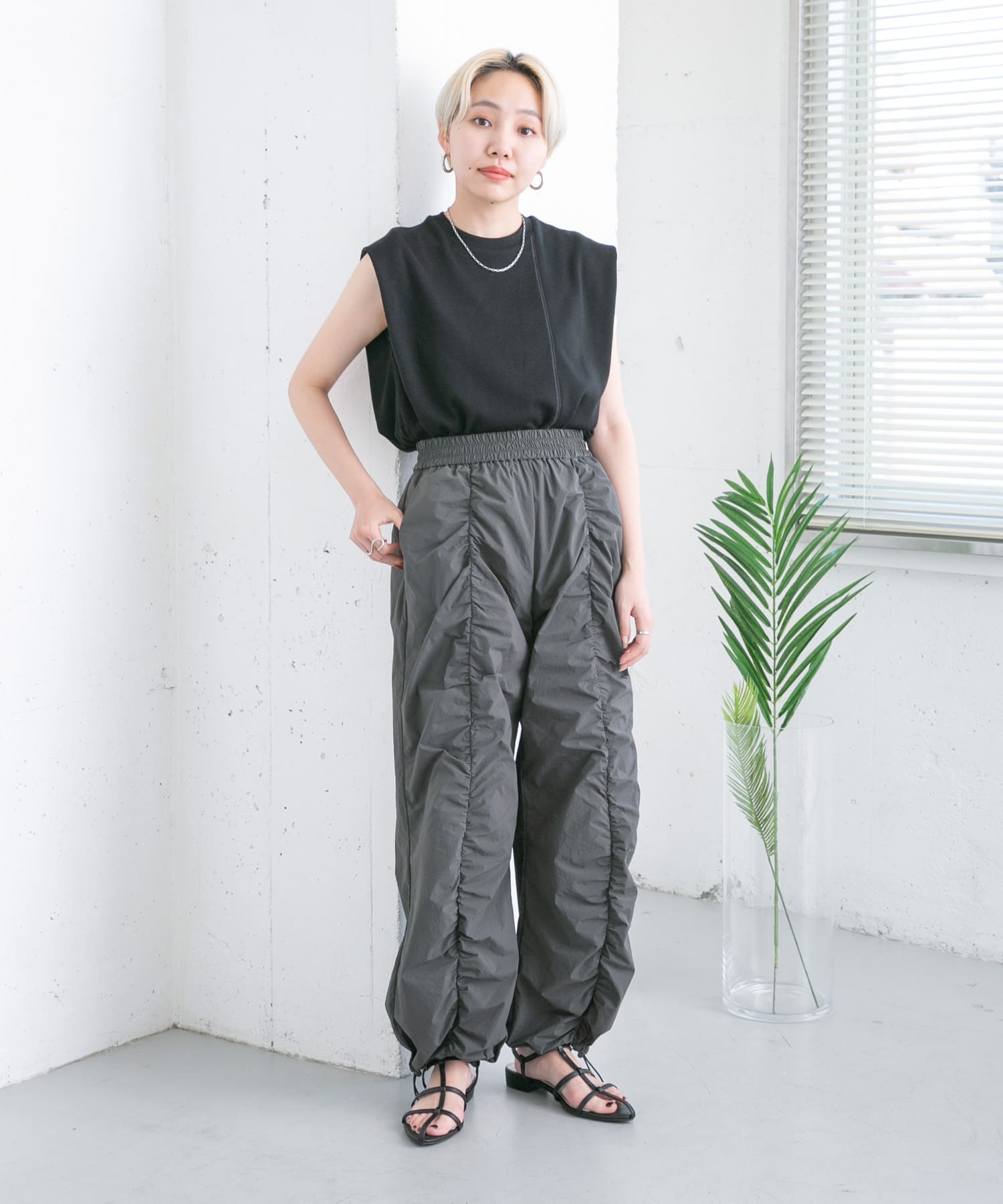 身長：157cm サイズ：one