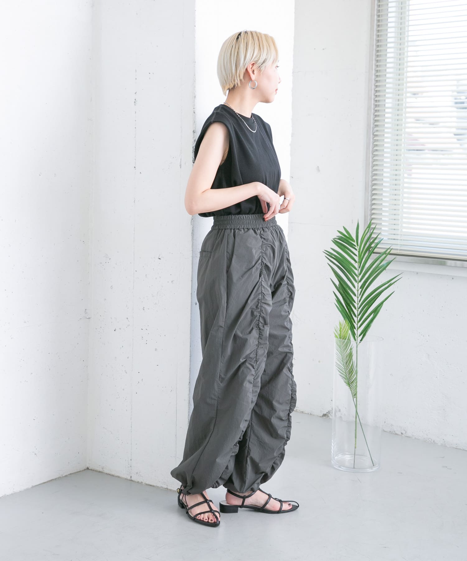 身長：157cm サイズ：one