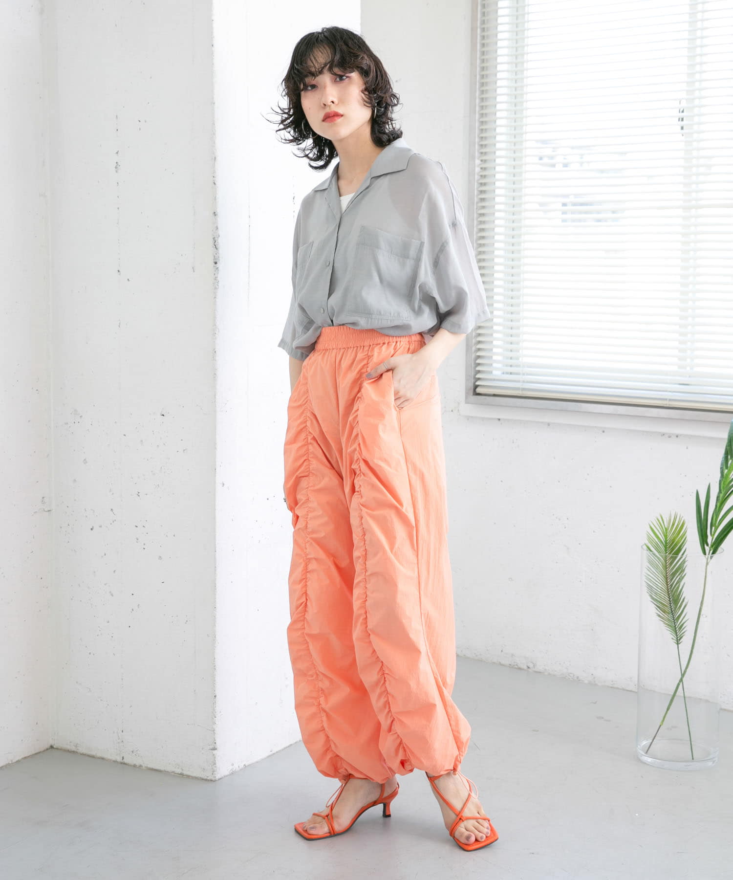 身長：160cm サイズ：one