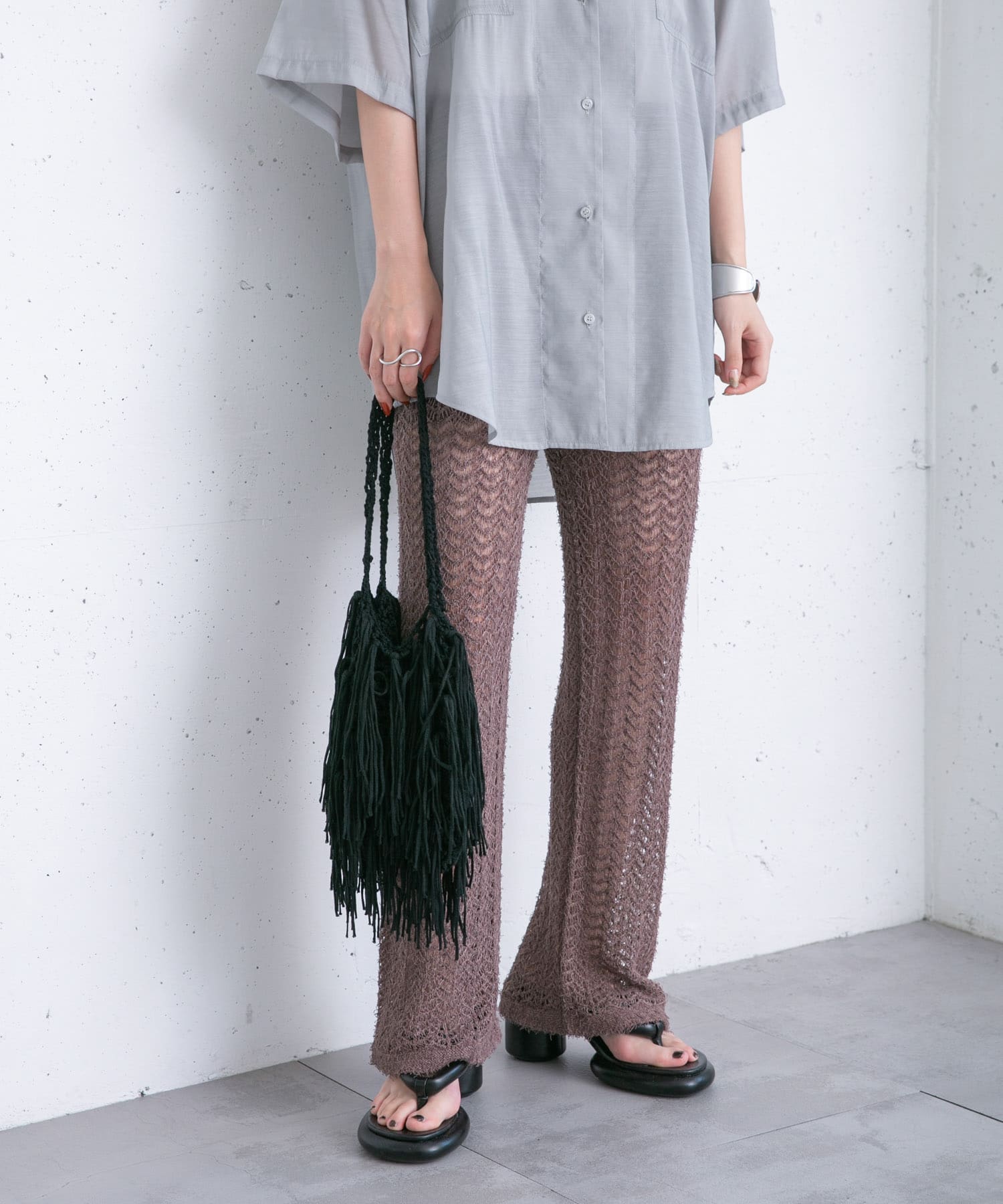 身長：157cm サイズ：one