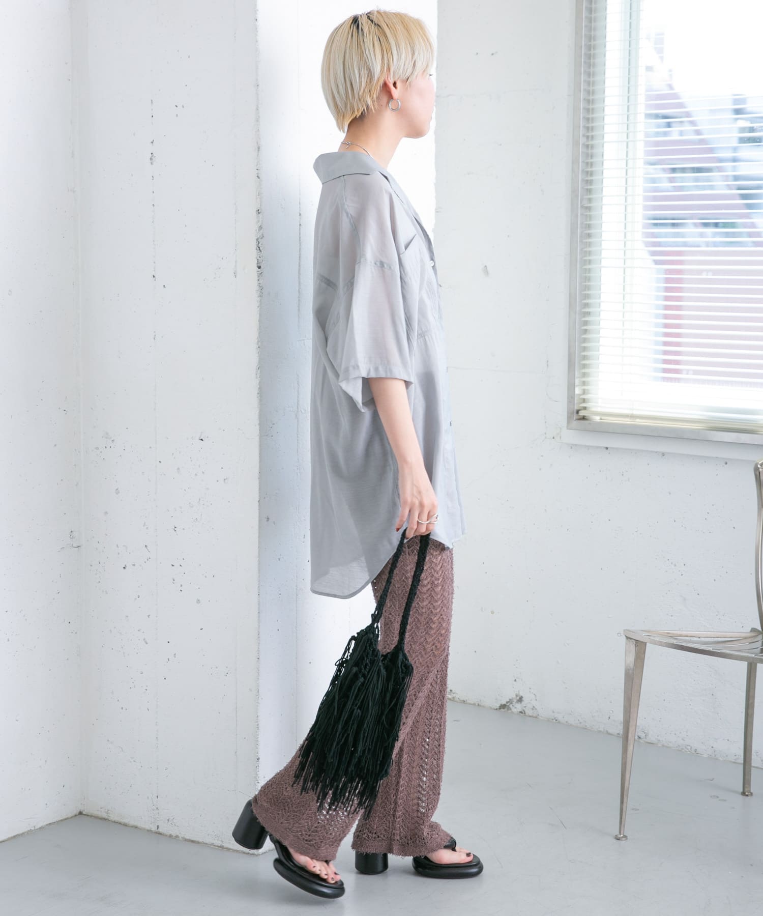 身長：157cm サイズ：one