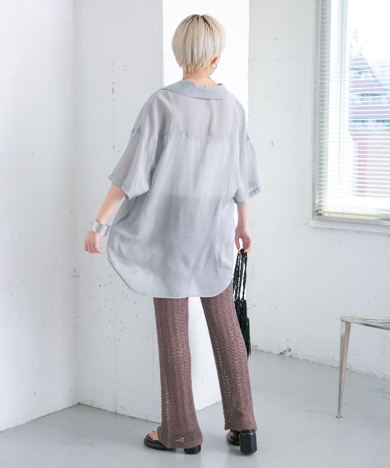 身長：157cm サイズ：one