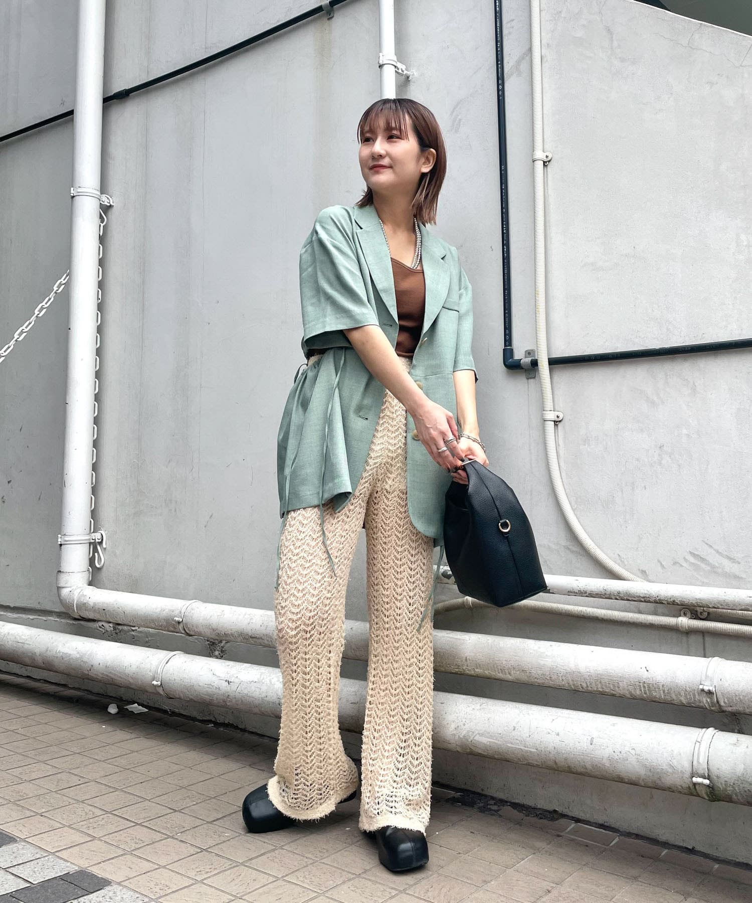 身長：151cm サイズ：one