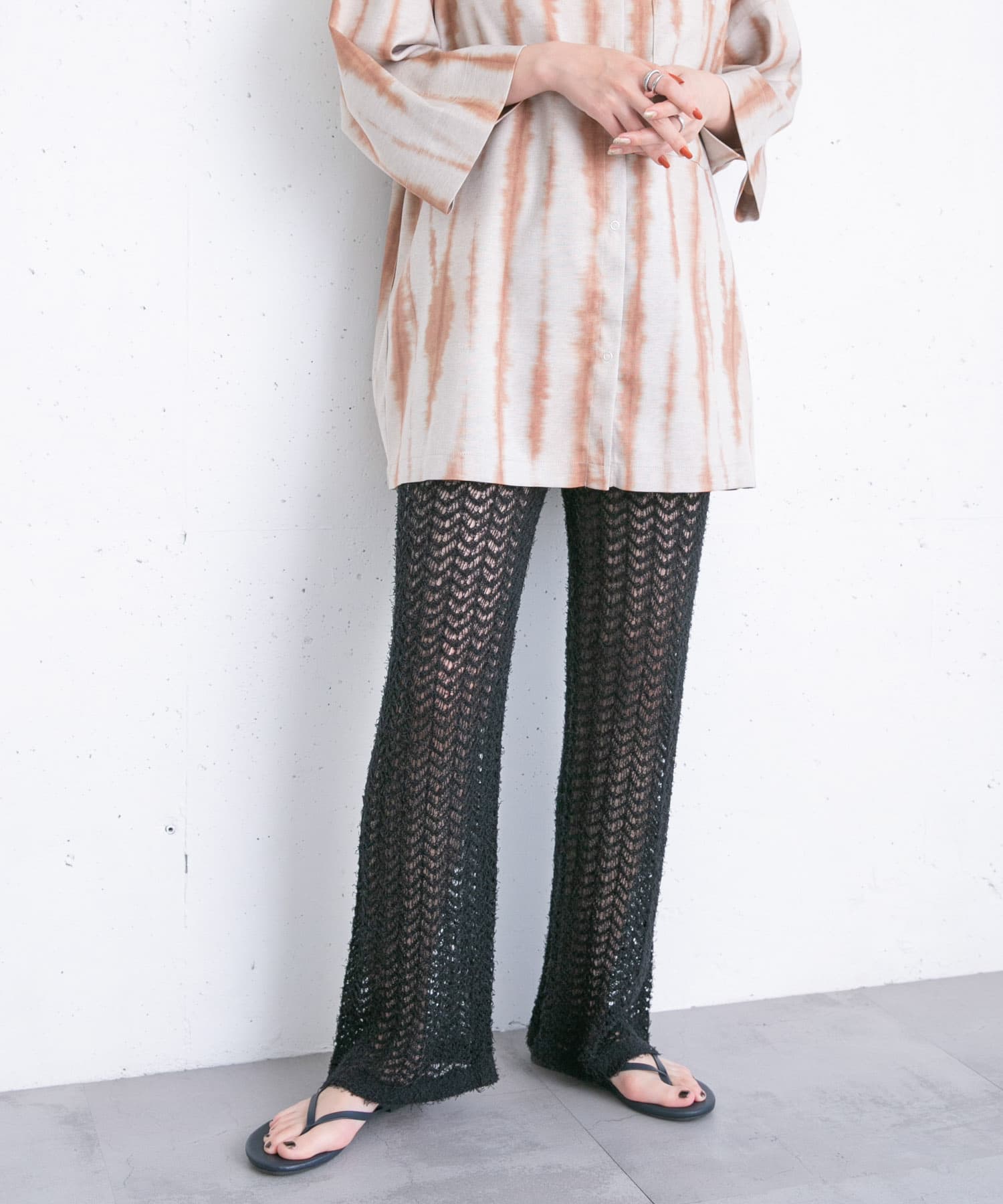 身長：157cm サイズ：one