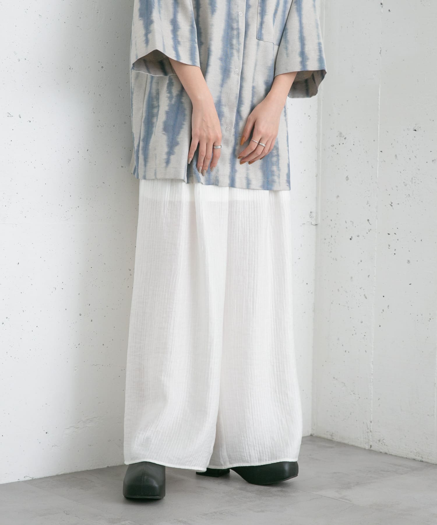 身長：157cm サイズ：one