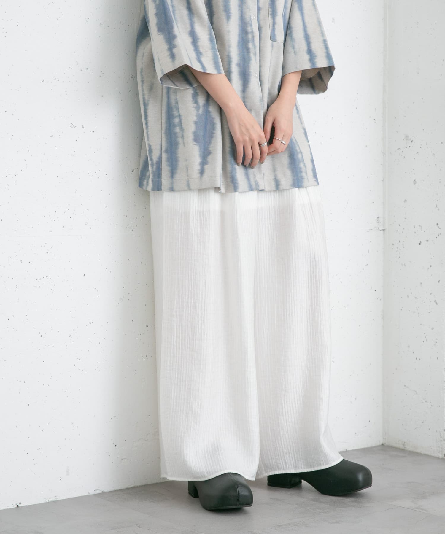 身長：157cm サイズ：one