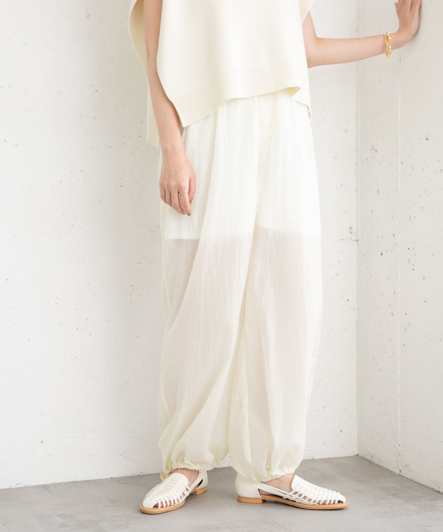 身長：157cm サイズ：one