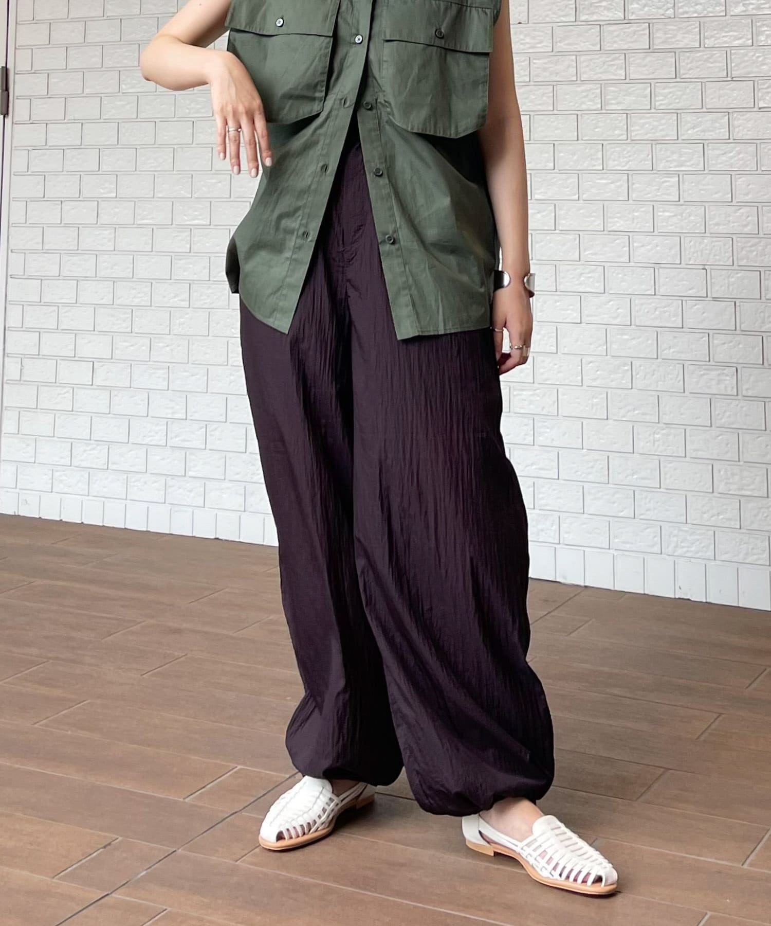 シアードロストヘムパンツ