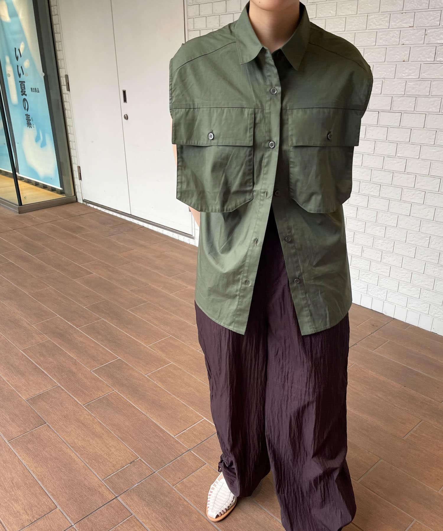 身長：159cm サイズ：one