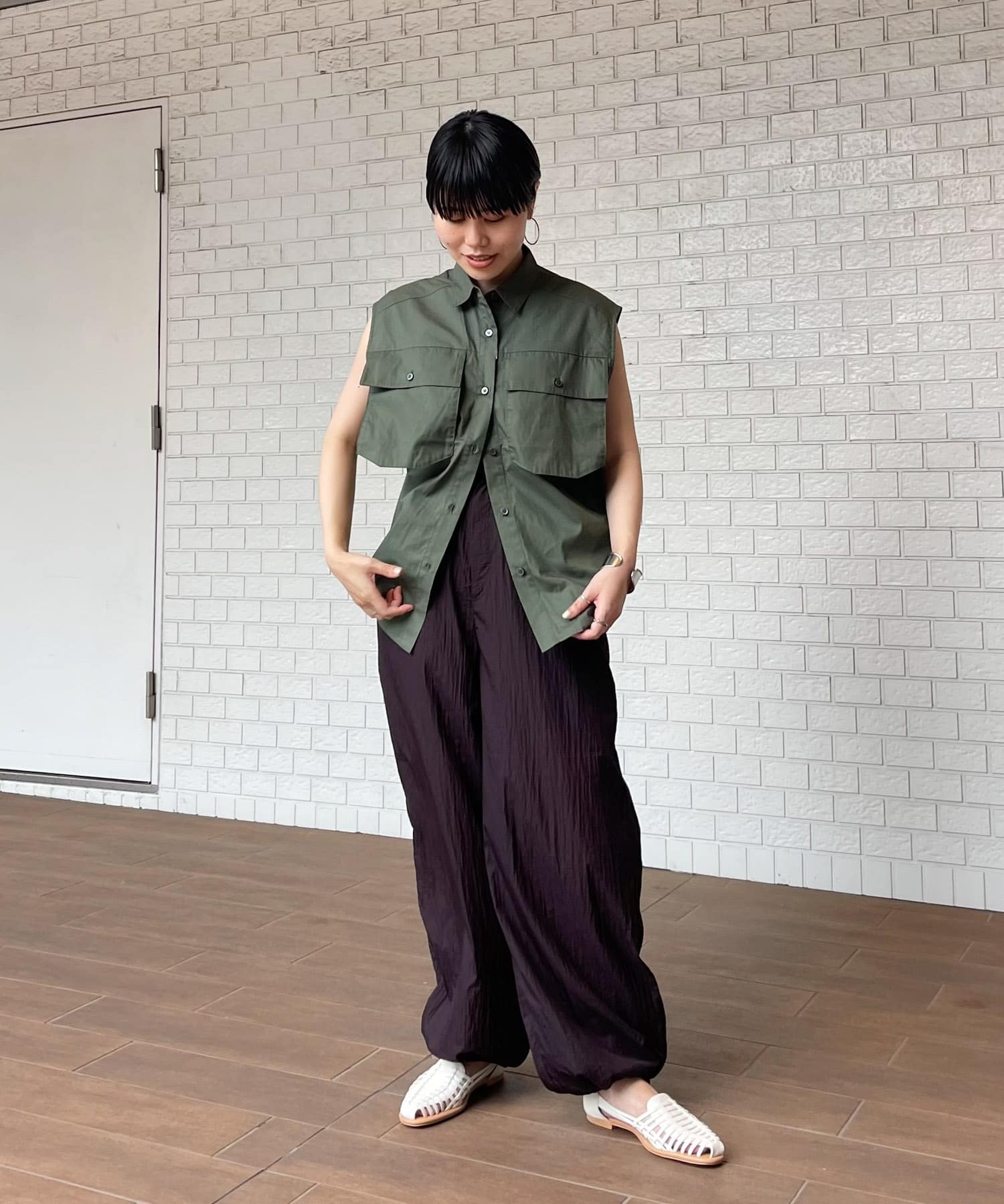 身長：159cm サイズ：one