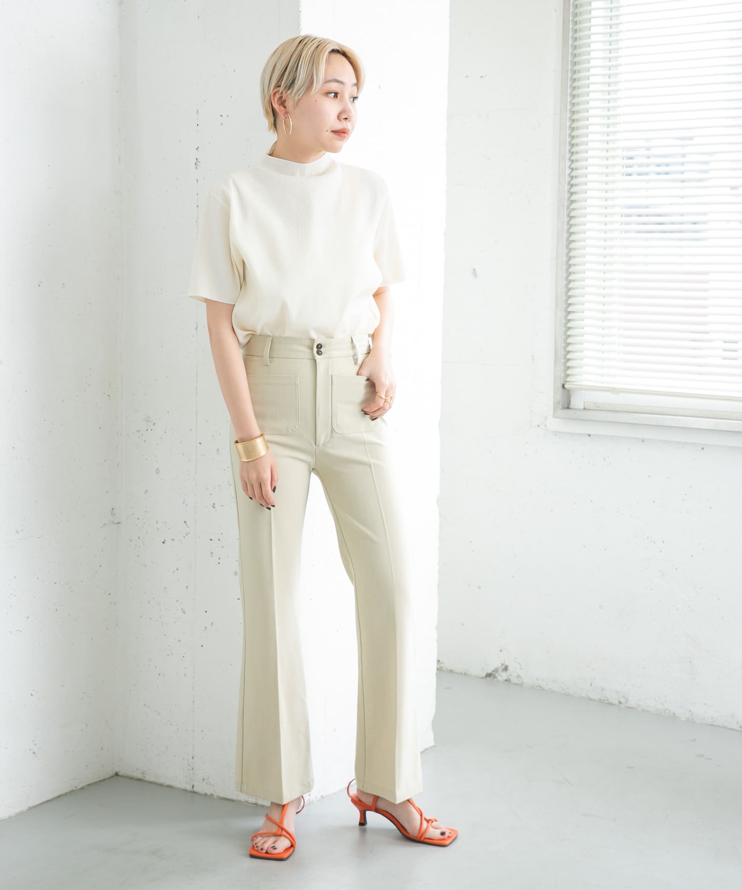 身長：157cm サイズ：34