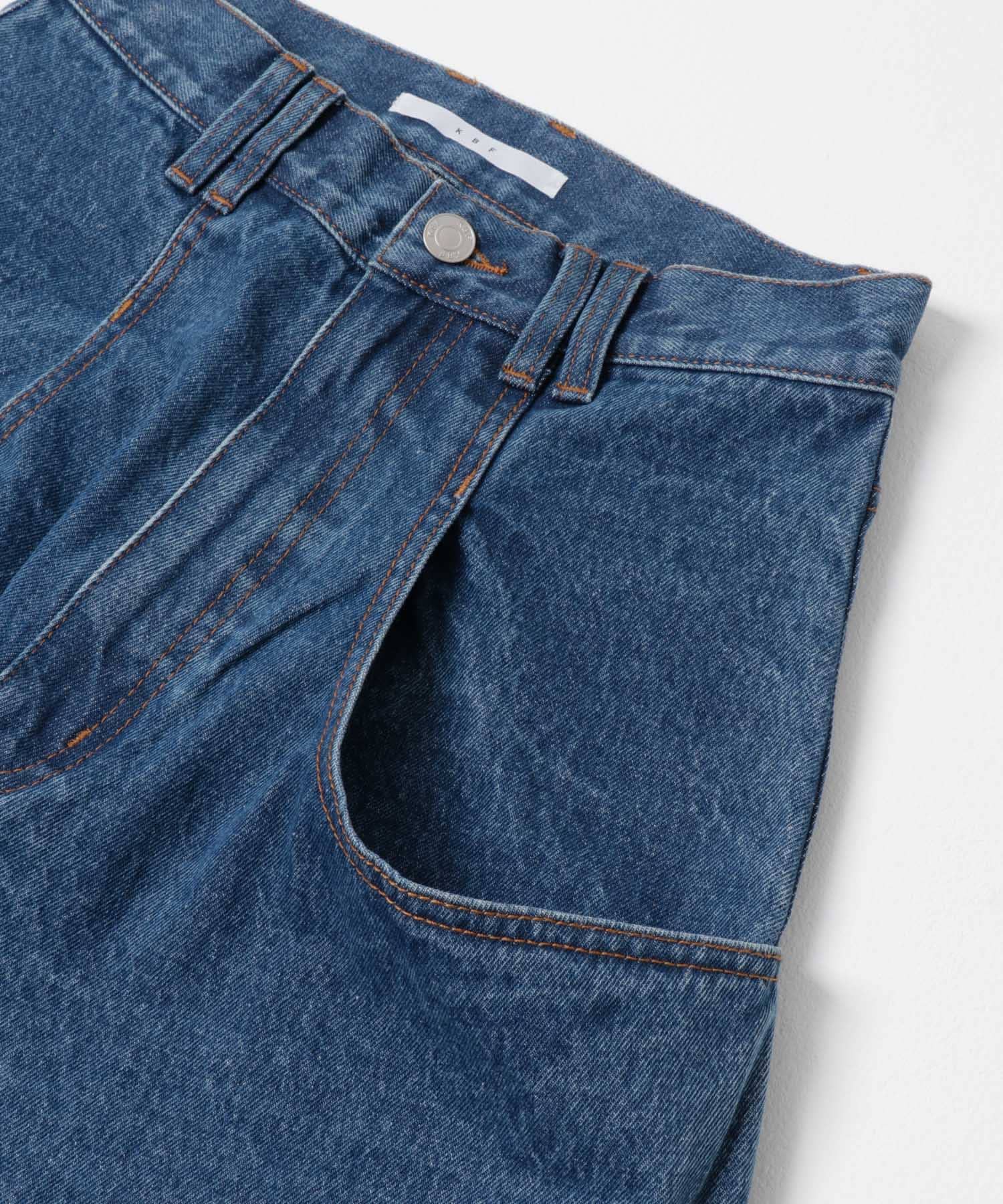 『3サイズ展開』BIGポケットデザインデニム BLUE 34