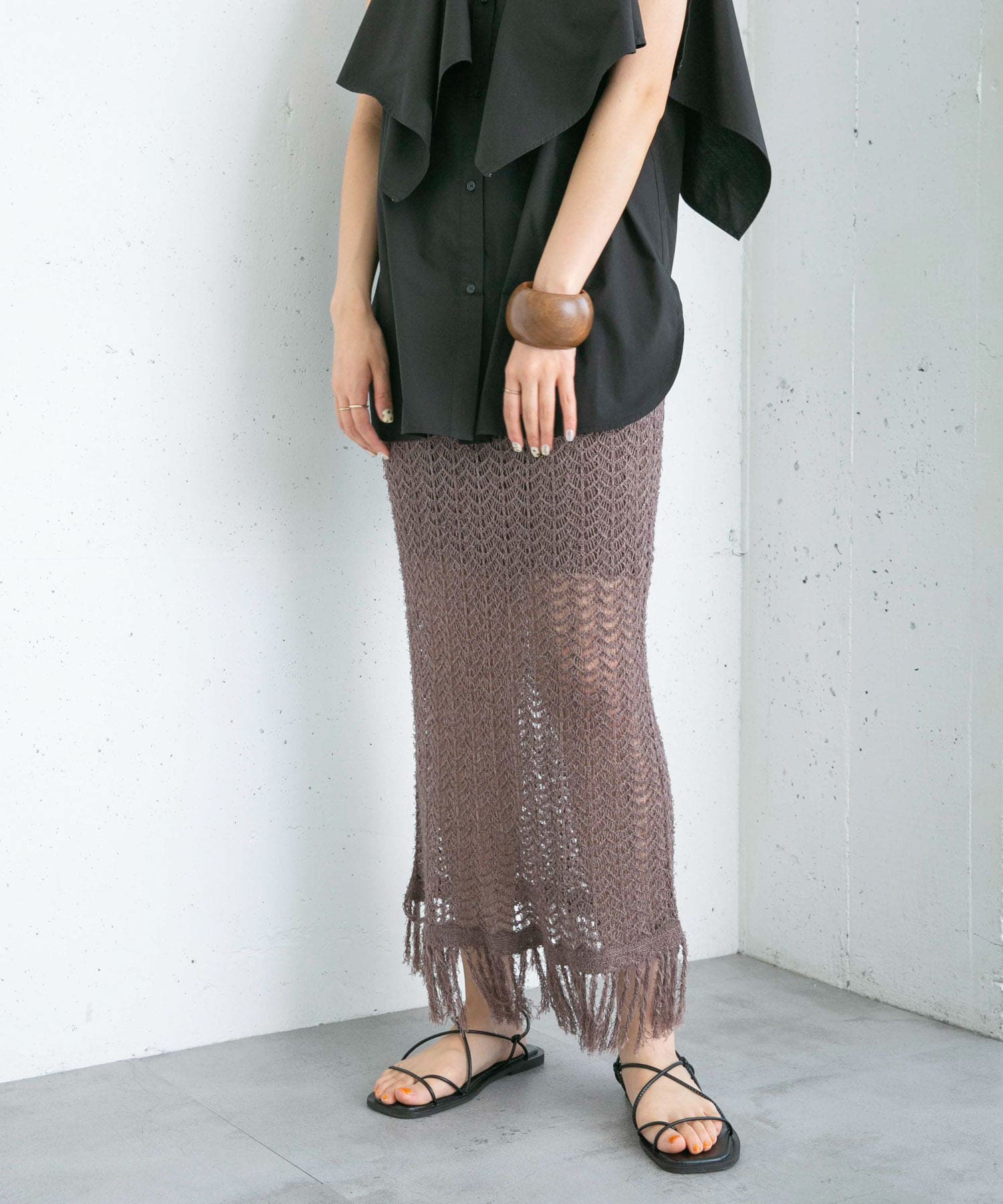 身長：165cm サイズ：one