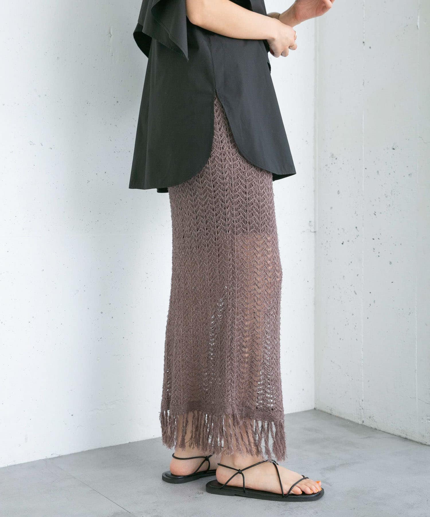 身長：165cm サイズ：one