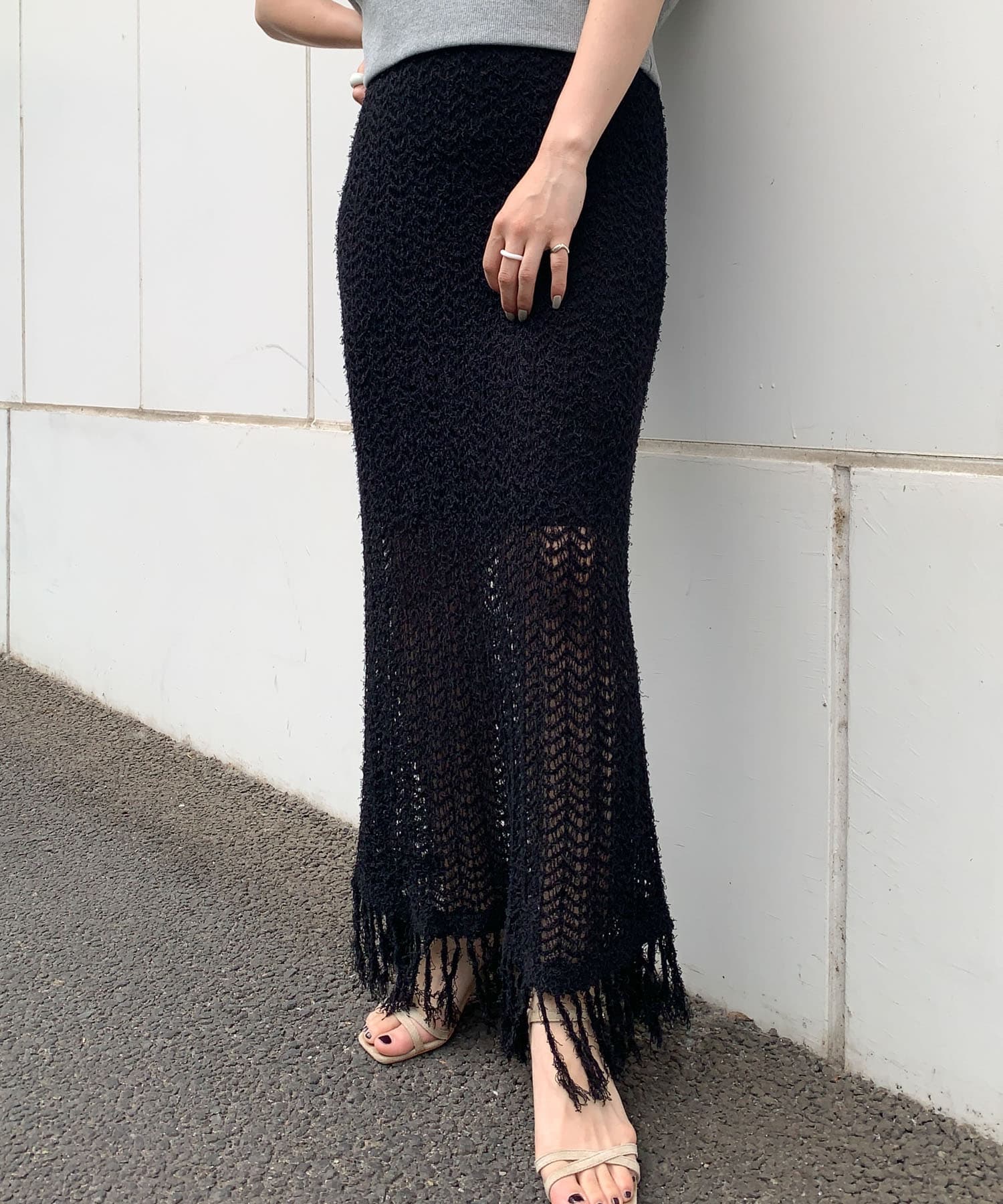 身長：156cm サイズ：one