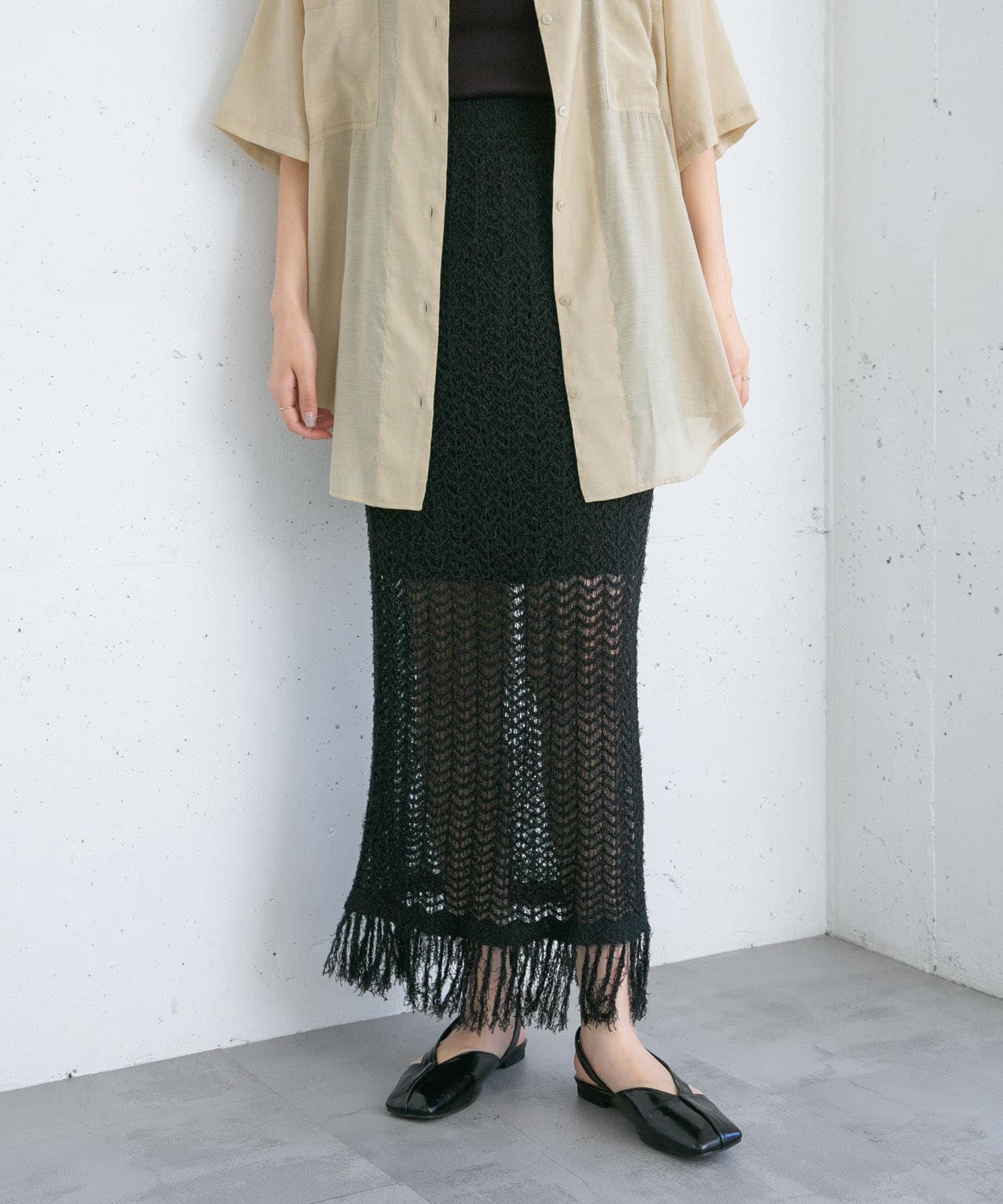 身長：165cm サイズ：one