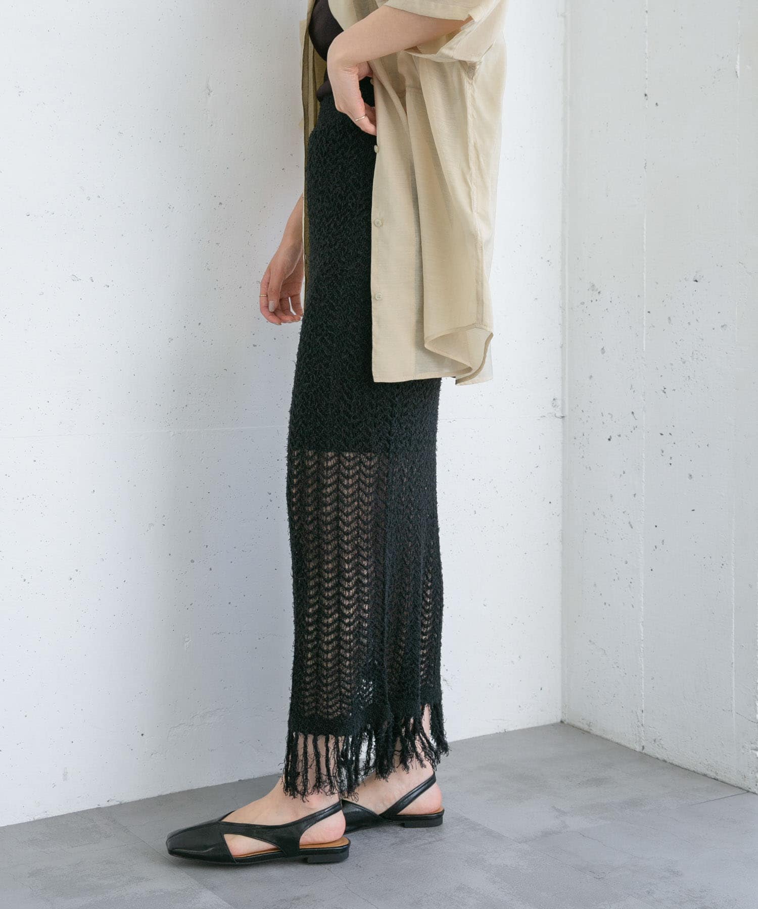 身長：165cm サイズ：one