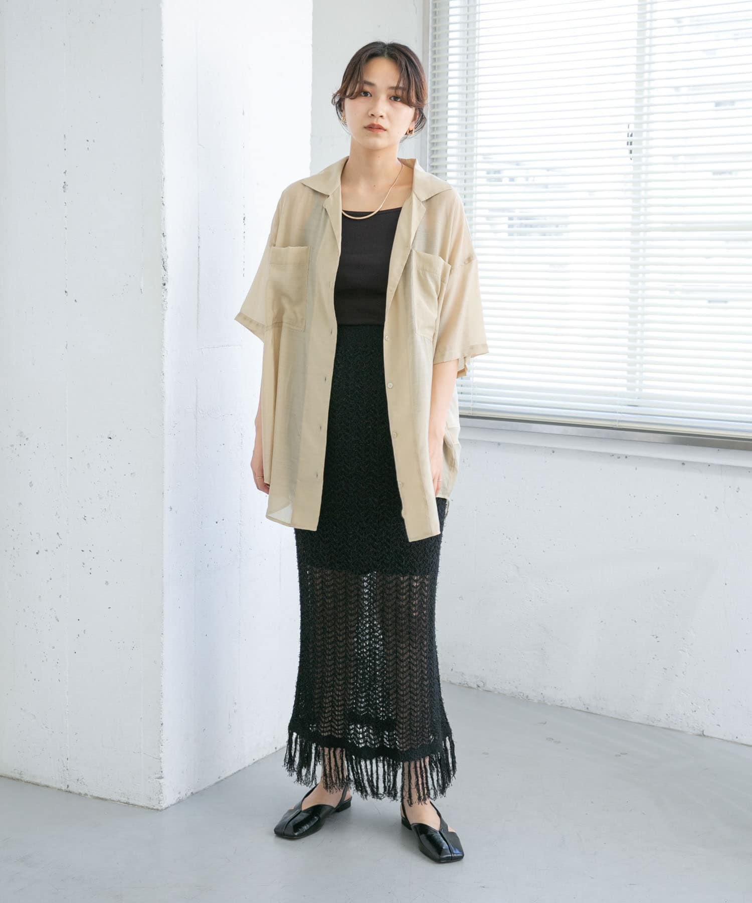 身長：165cm サイズ：one