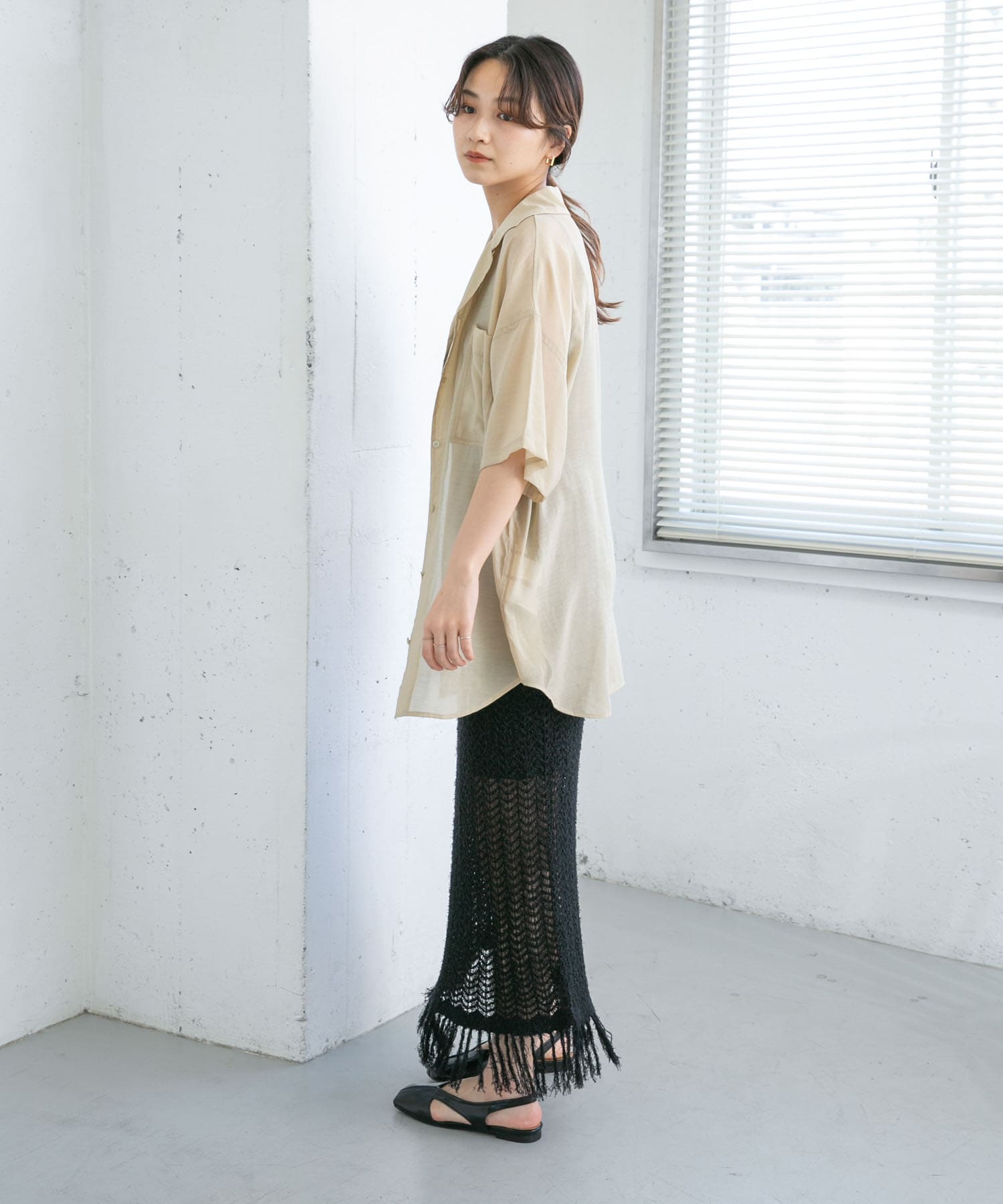 身長：165cm サイズ：one