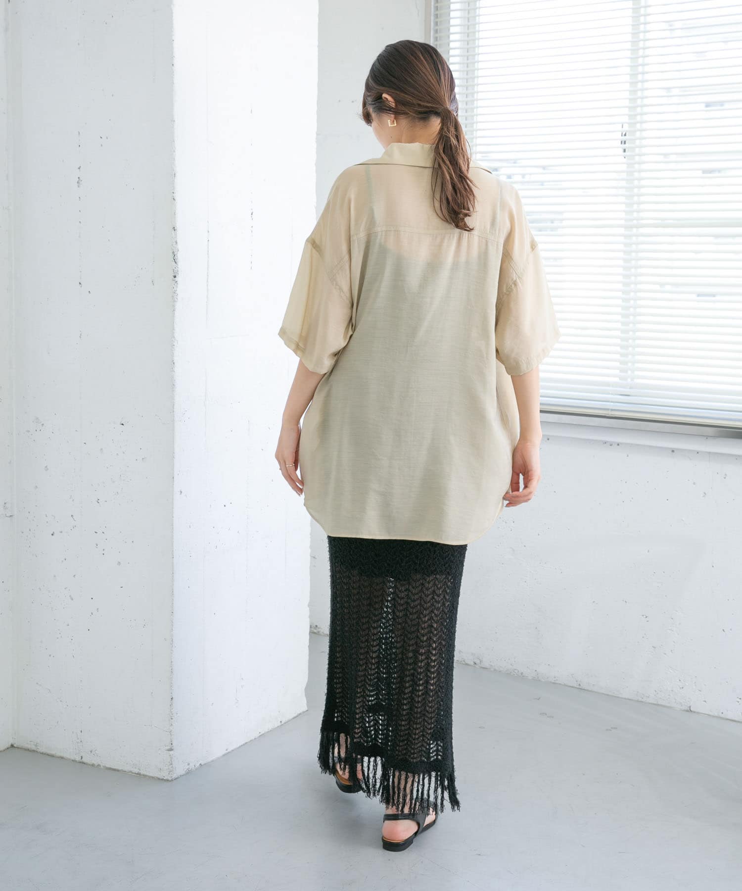 身長：165cm サイズ：one