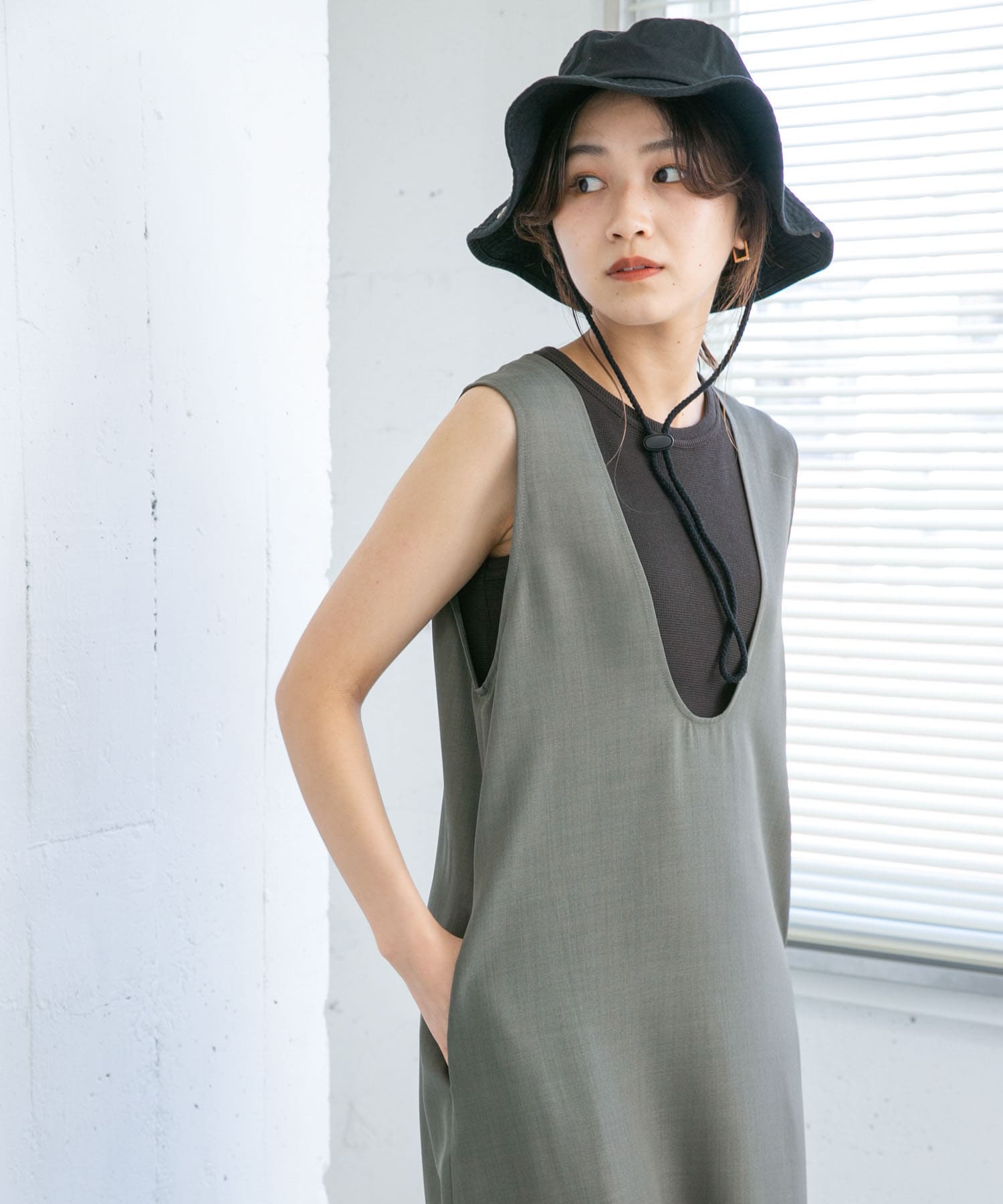 身長：165cm サイズ：one