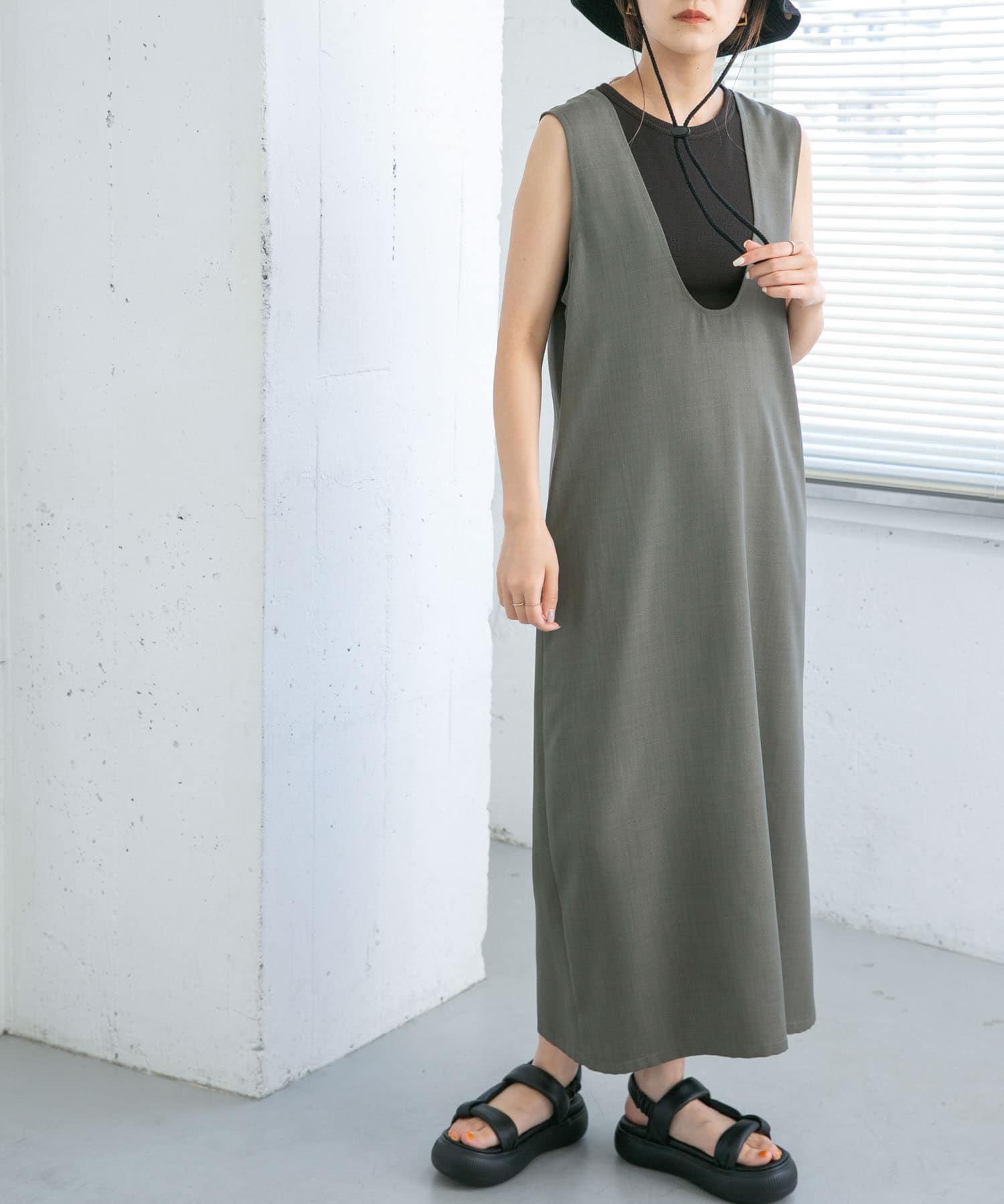 身長：165cm サイズ：one