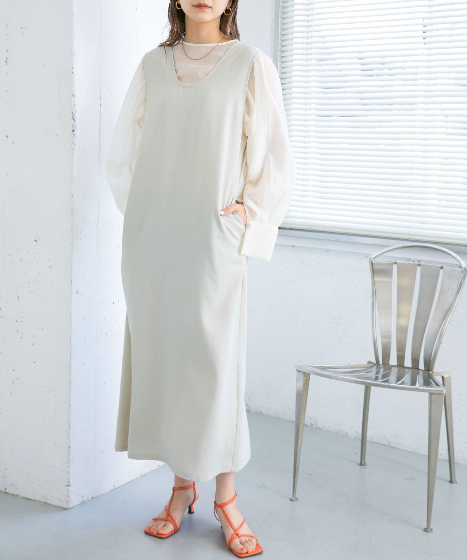 身長：165cm サイズ：one