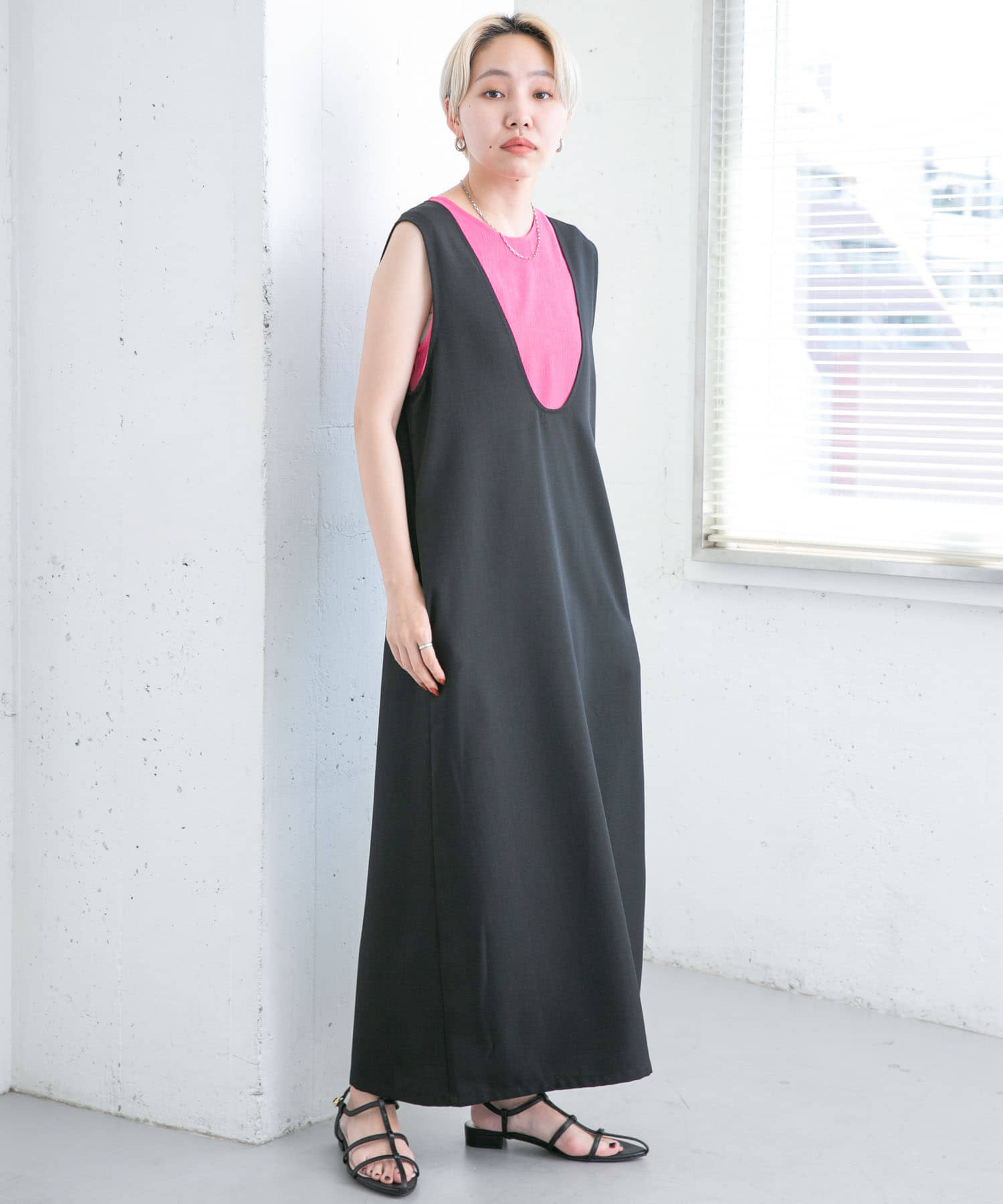 身長：157cm サイズ：one